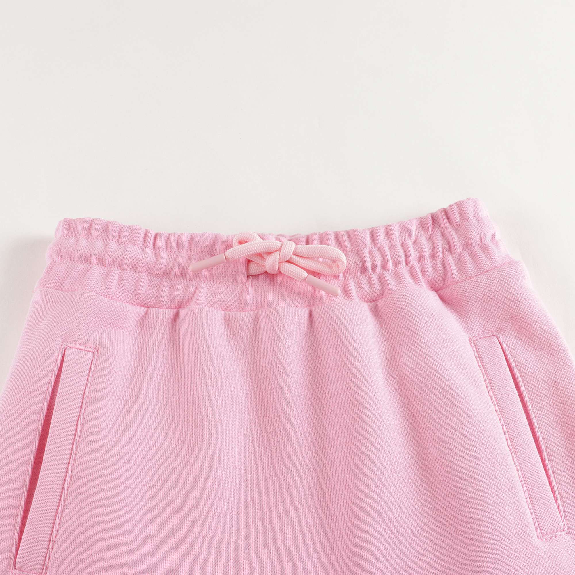 Girls Pink Logo Cotton Skirt
