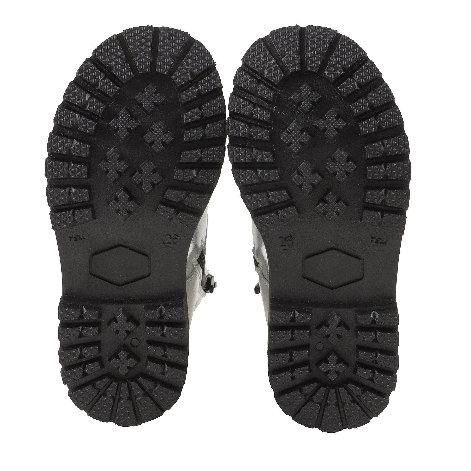 Baby Girls Silver Leather Boots