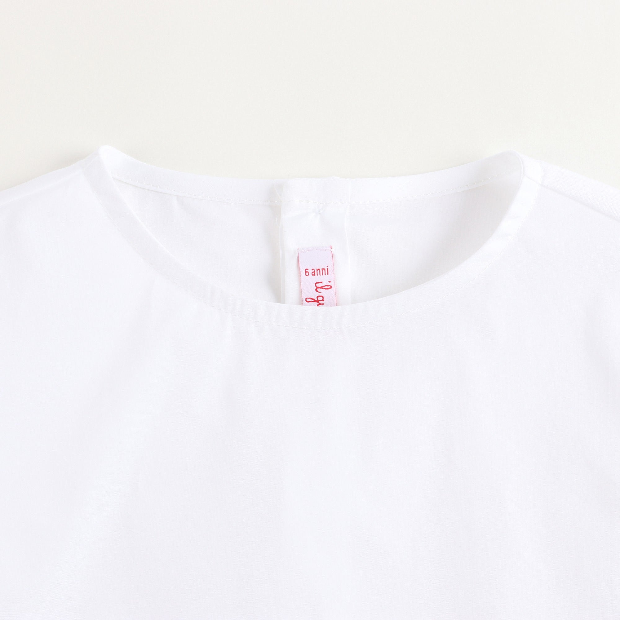 Girls White Cotton Shirt