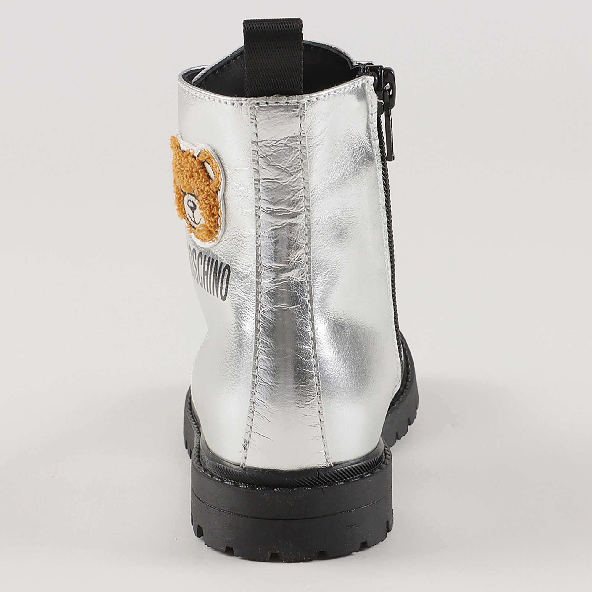 Baby Girls Silver Leather Boots