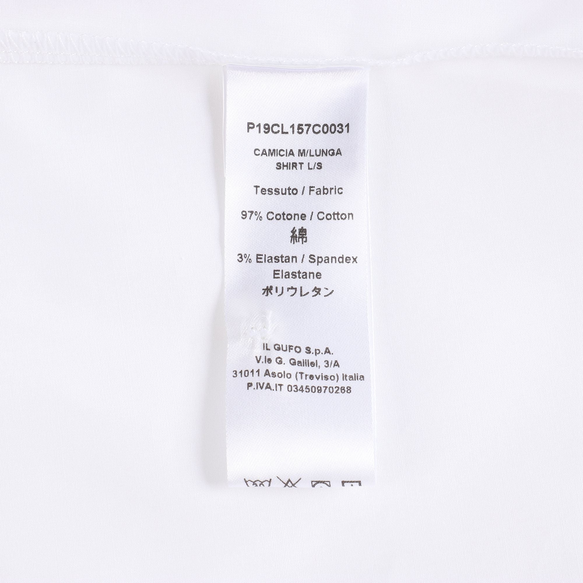Girls White Cotton Shirt