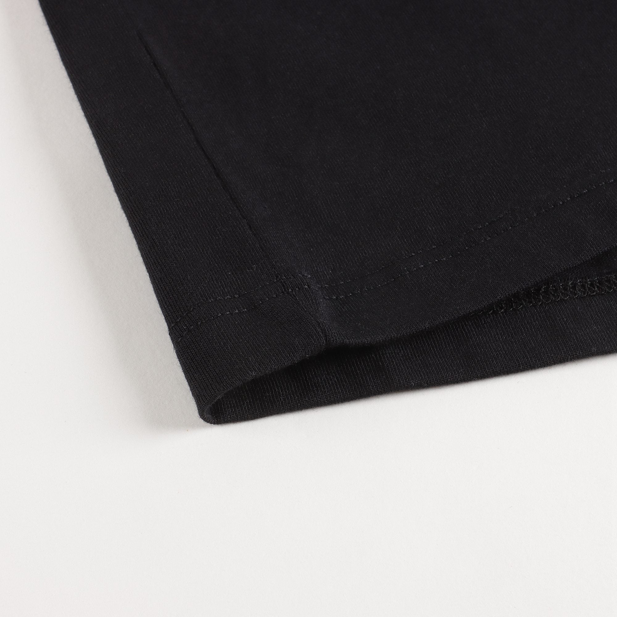 Girls Black Logo Cotton T-Shirt
