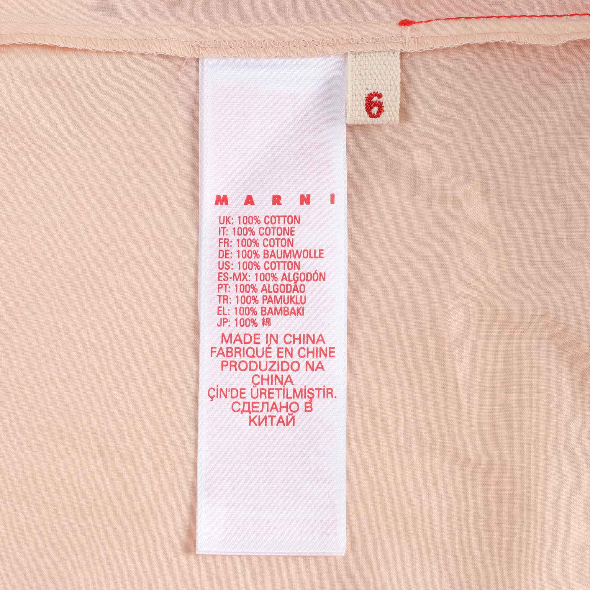 Girls Cream Pink Cotton Shirt
