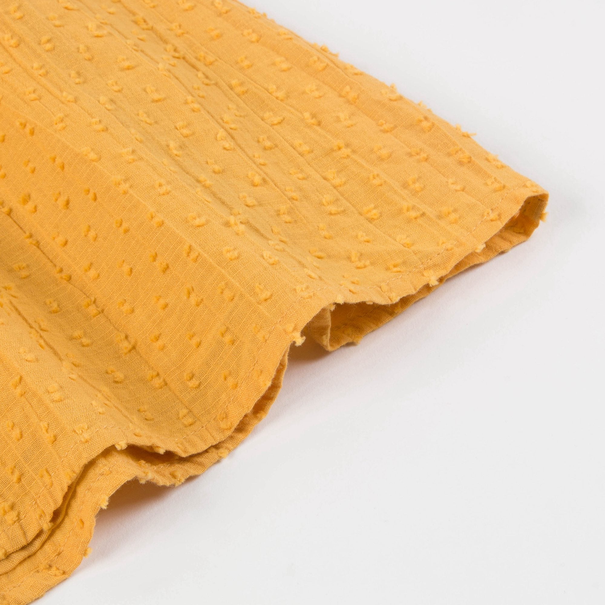 Girls Ginger Yellow Cotton Dress