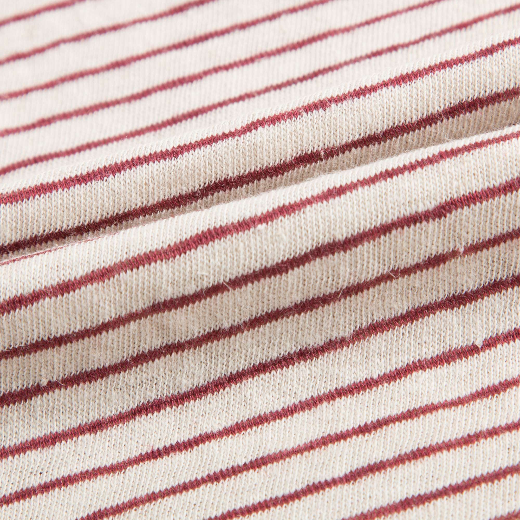 Baby Girls Dark Red Striped T-shirt