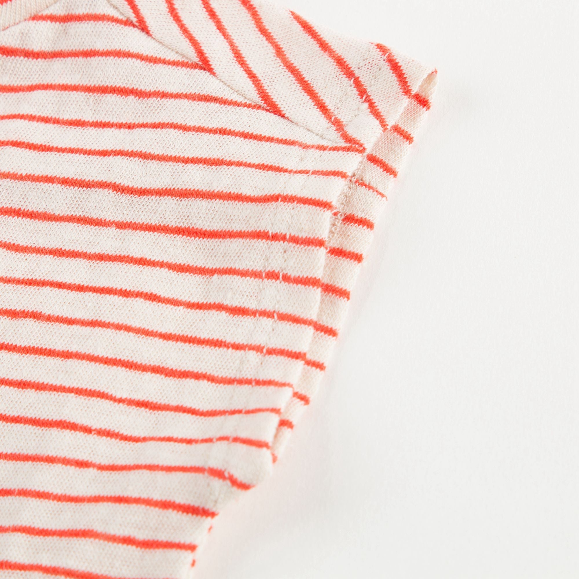 Baby Girls Bright Orange Striped T-shirt