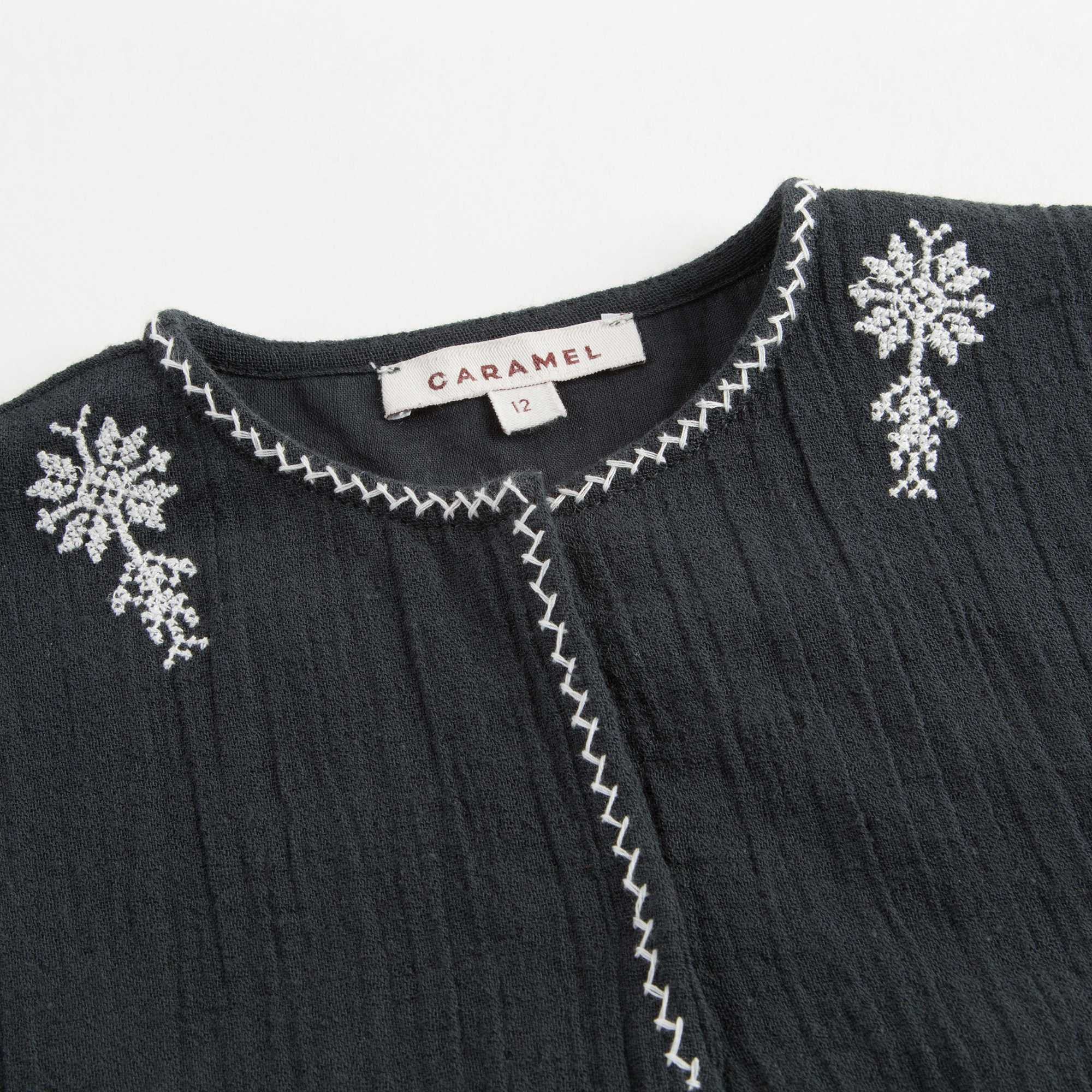 Baby Girls Black Cotton Dress