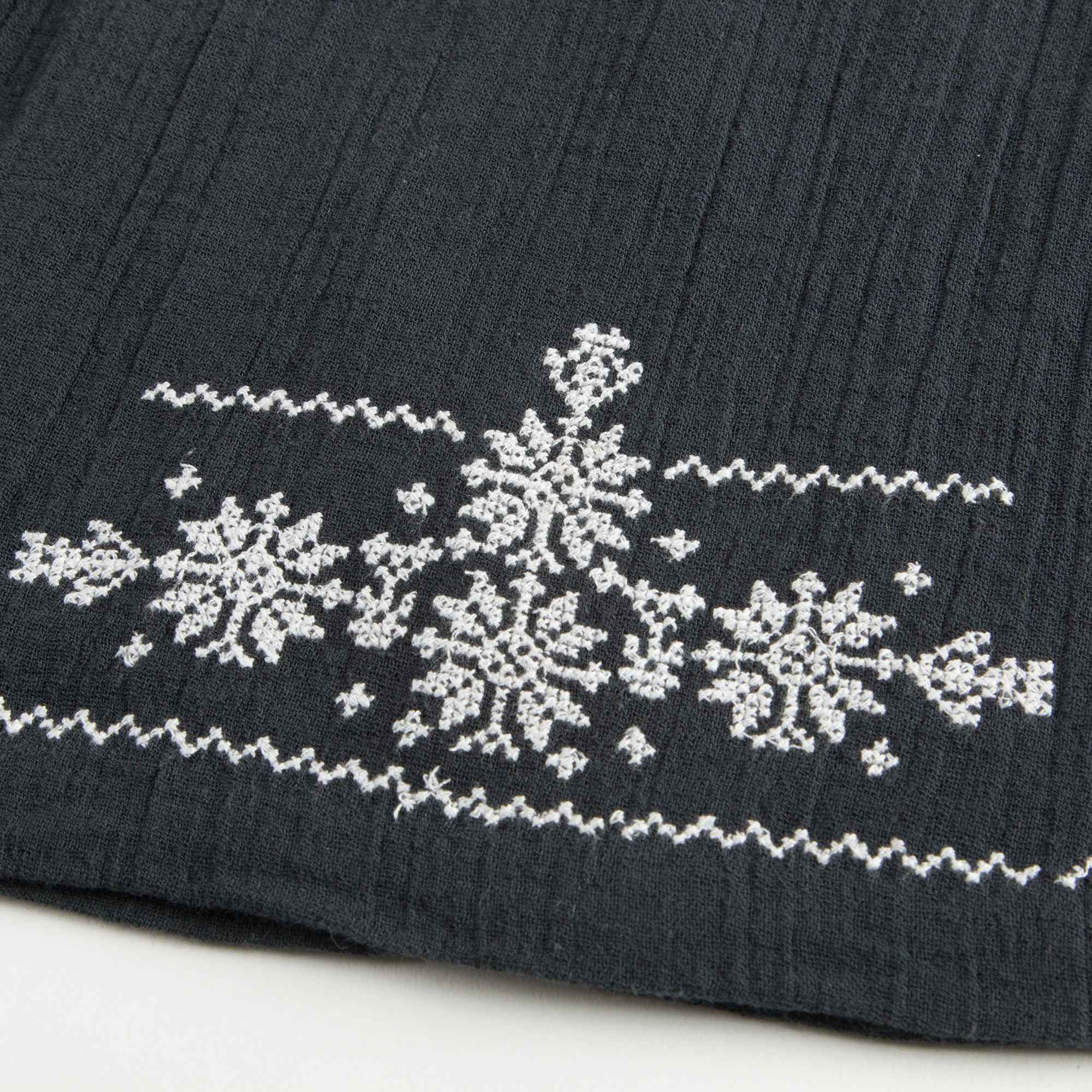 Baby Girls Black Cotton Dress