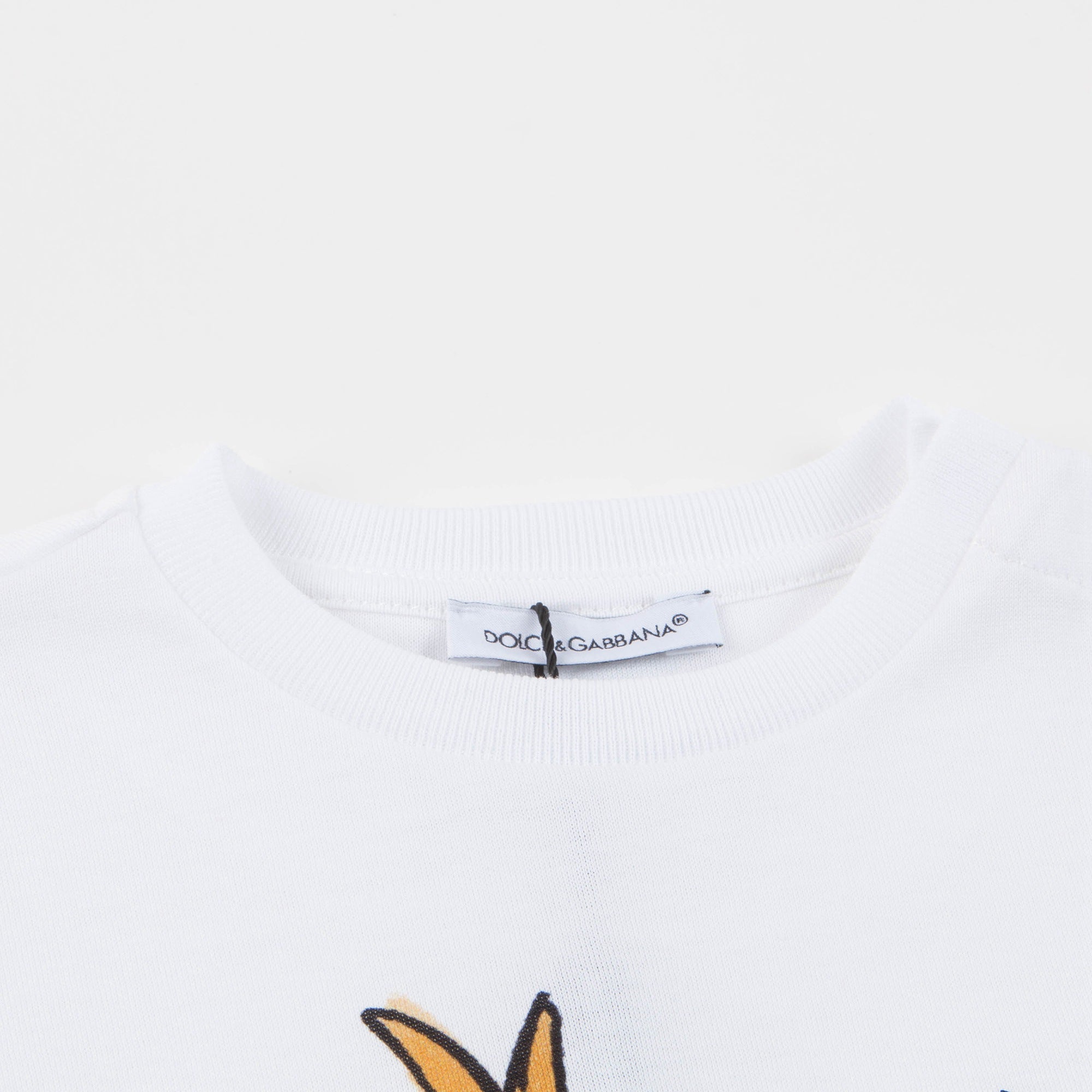 Baby White Dog Printed T-shirt