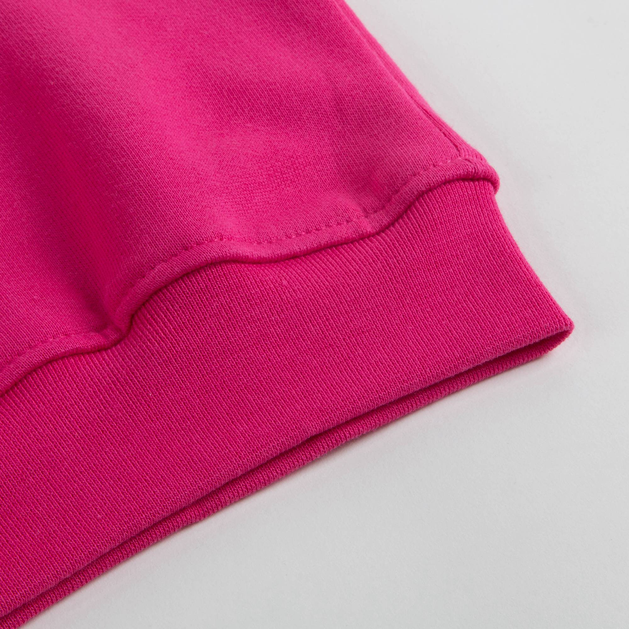 Girls Fuchsia Logo Cotton Sweatshirt