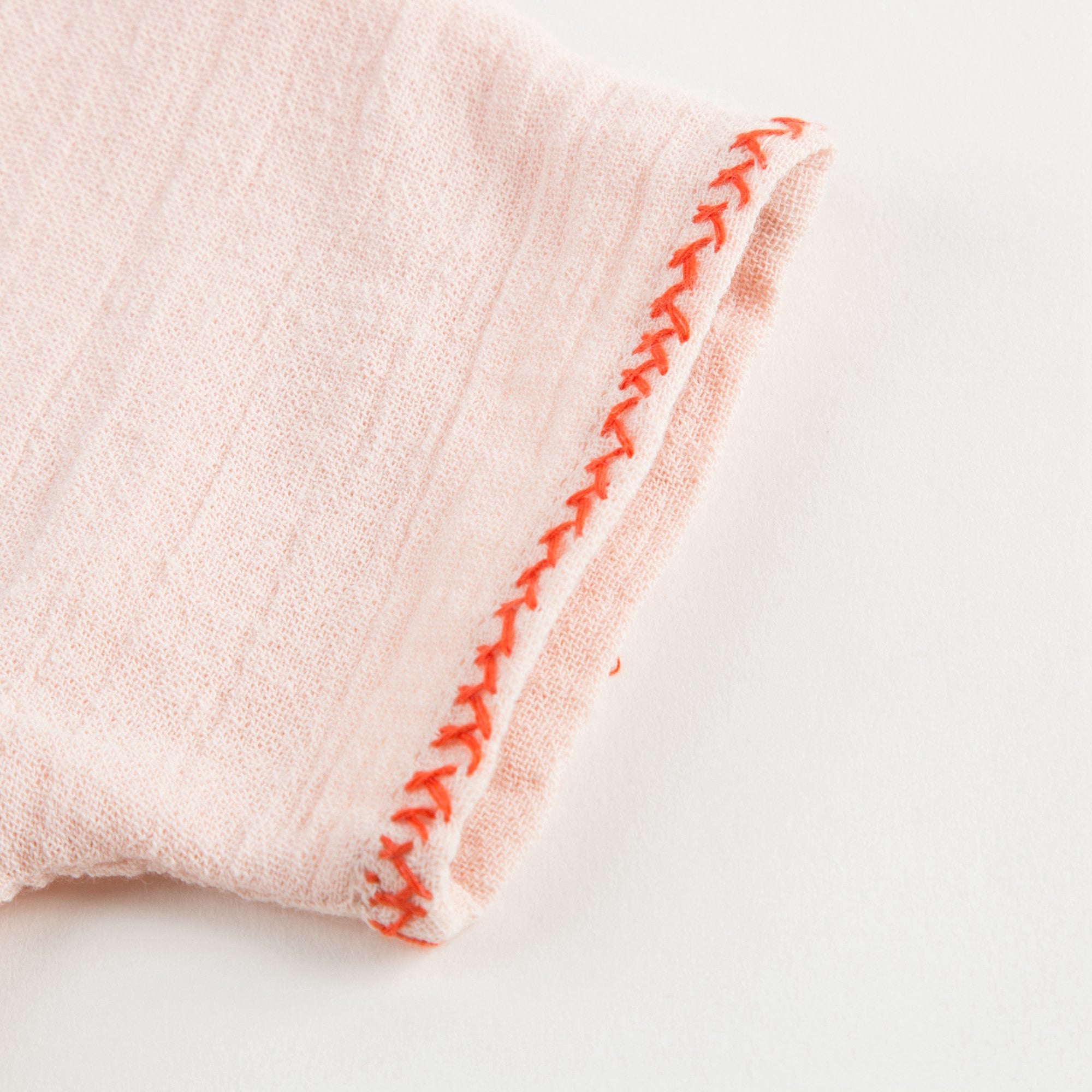 Baby Girls Powder Pink Cotton Dress