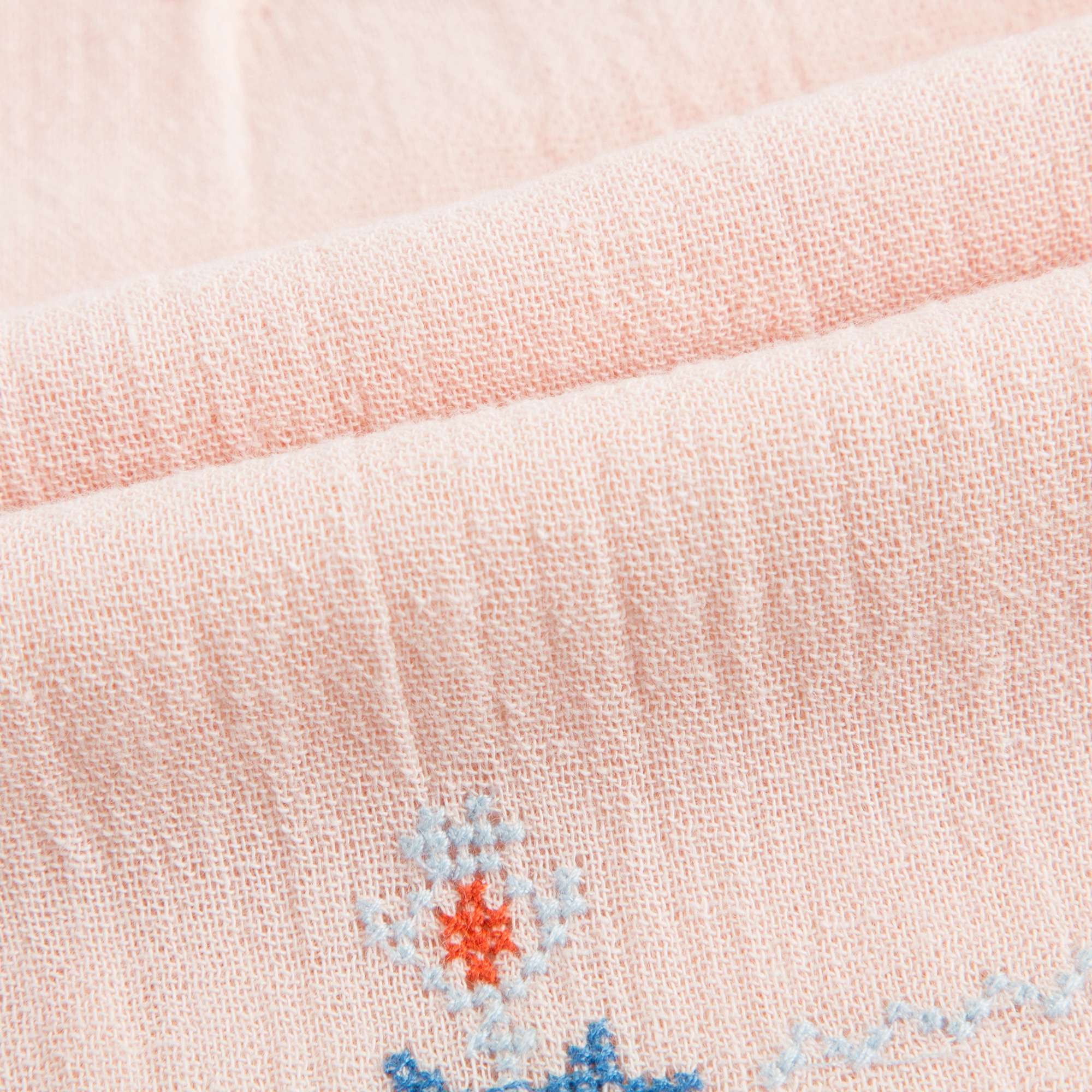 Baby Girls Powder Pink Cotton Dress