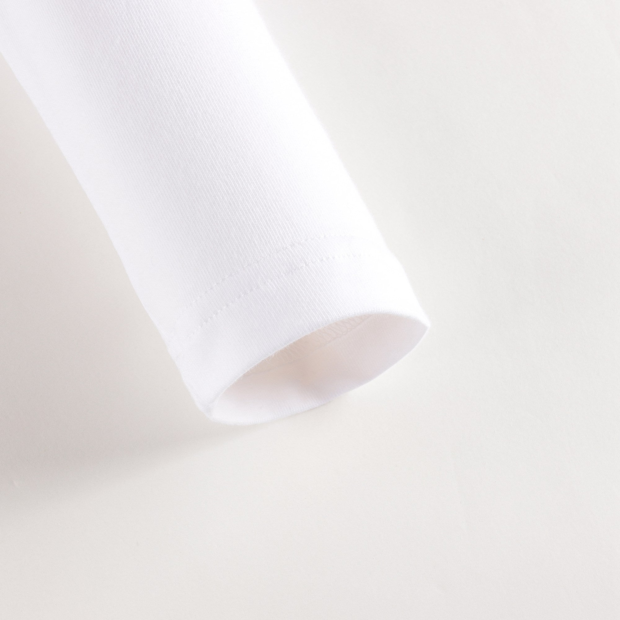 Girls White Cotton T-Shirt