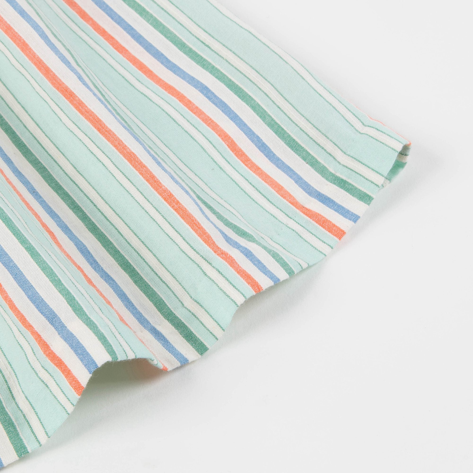 Baby Girls Multi Stripe Cotton Woven Dress