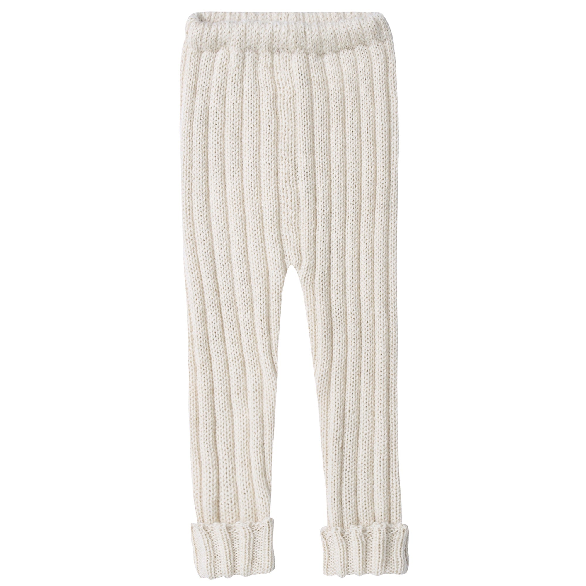 Baby White Alpaca Wool Trousers