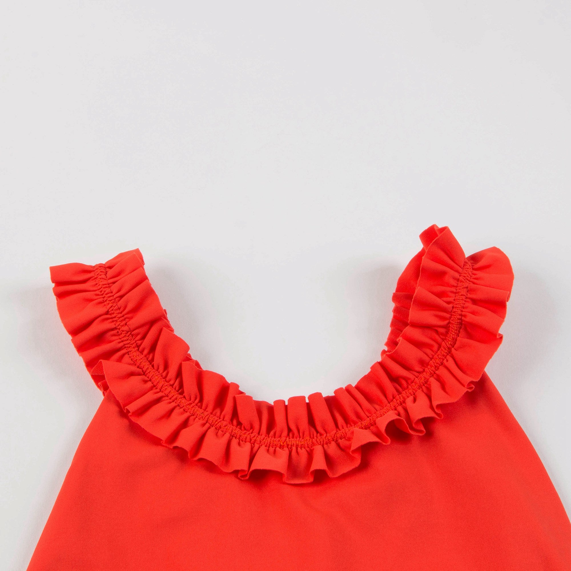 Girls Dark Orange Bathing Suit