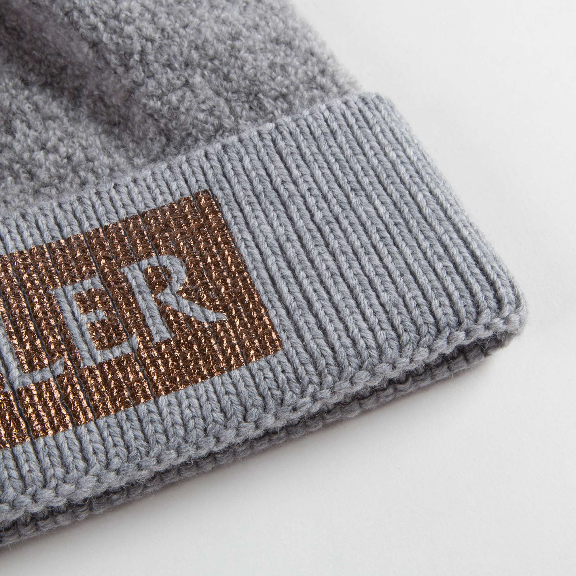 Girls Grey Wool Base Fabric Hat