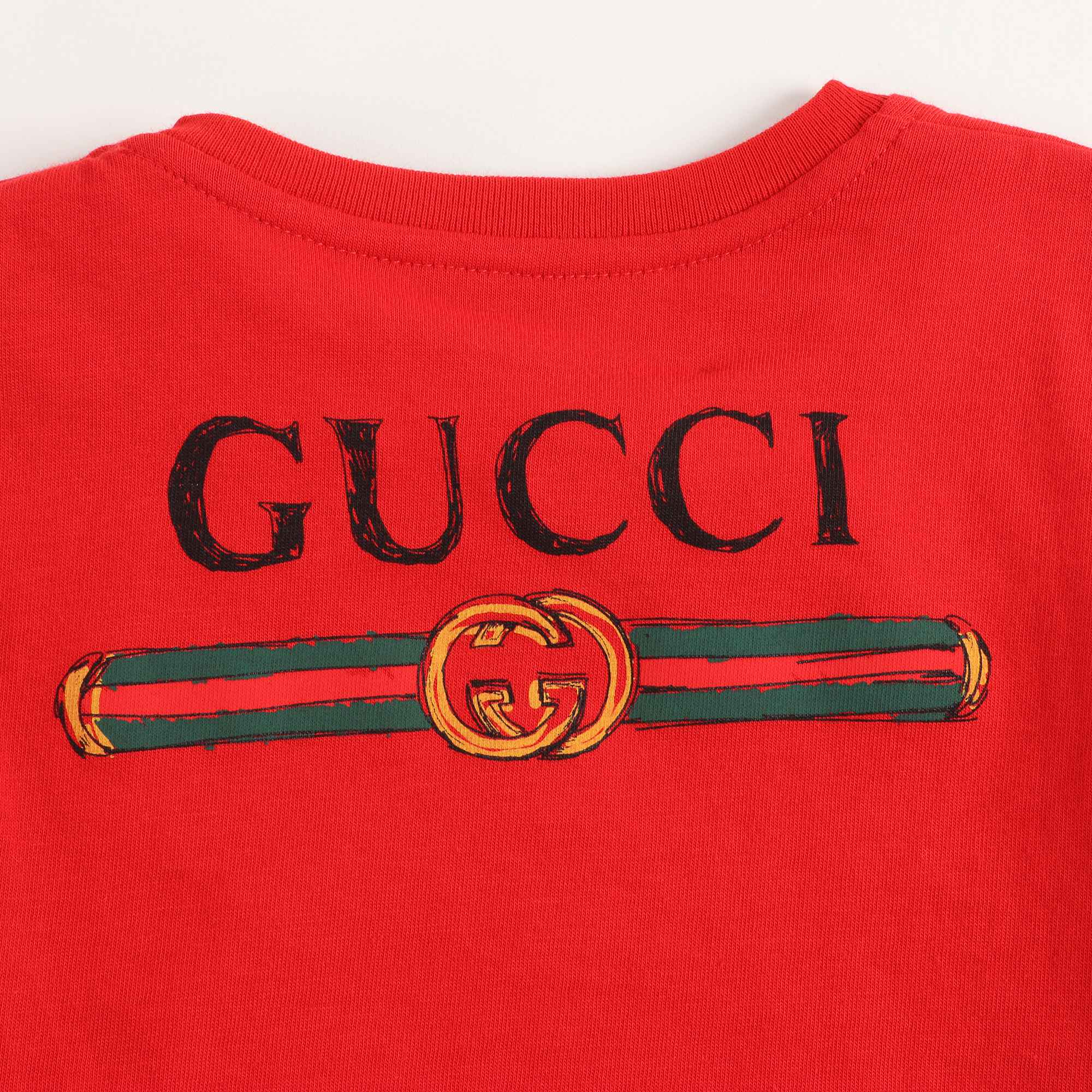 Baby Girls Red & Yellow Cotton T-shirt