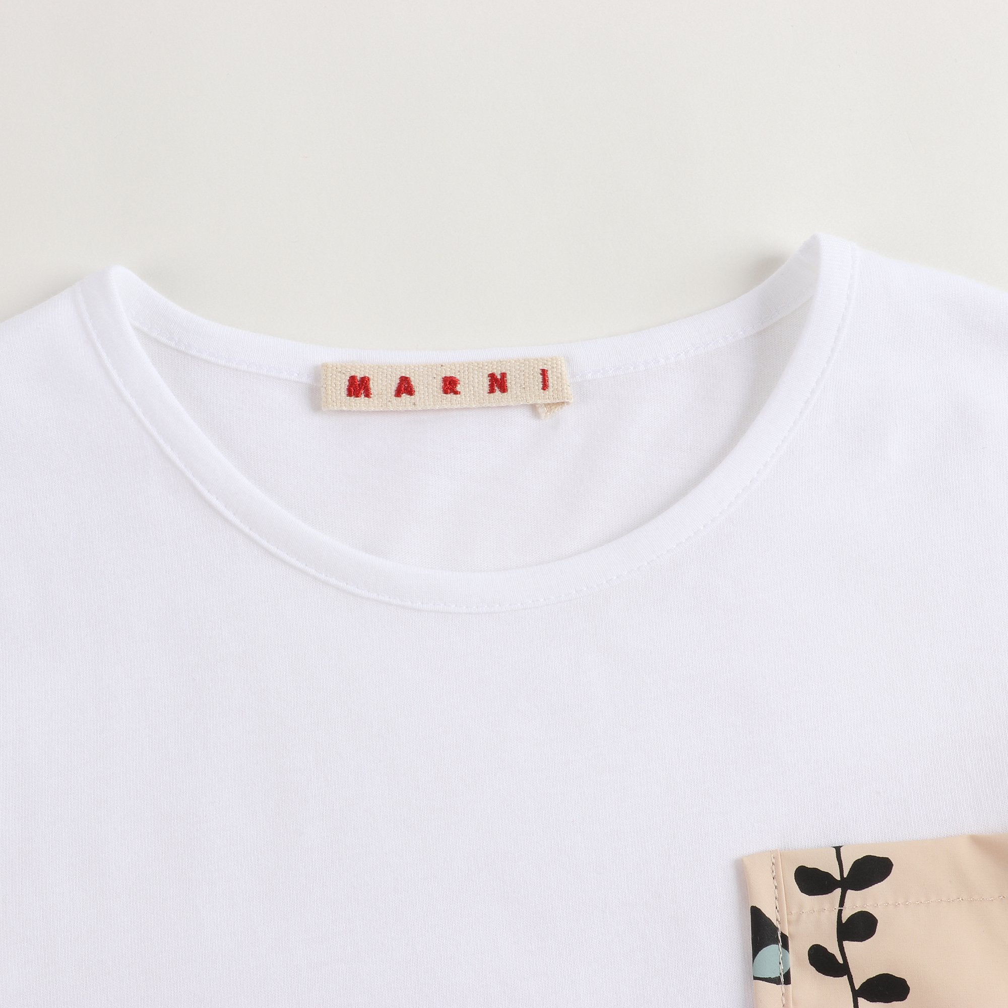 Girls White Cotton T-shirt
