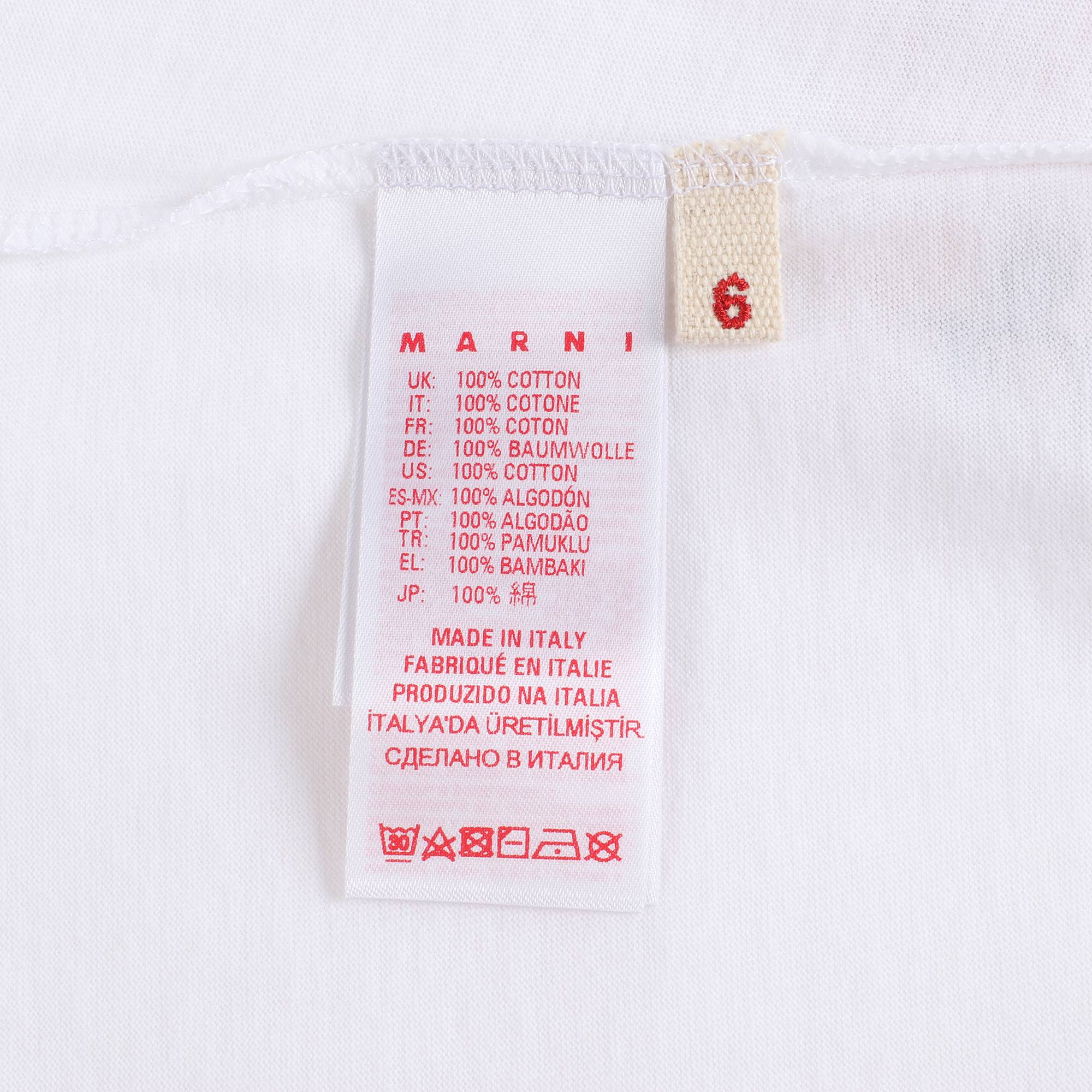 Girls White Cotton T-shirt