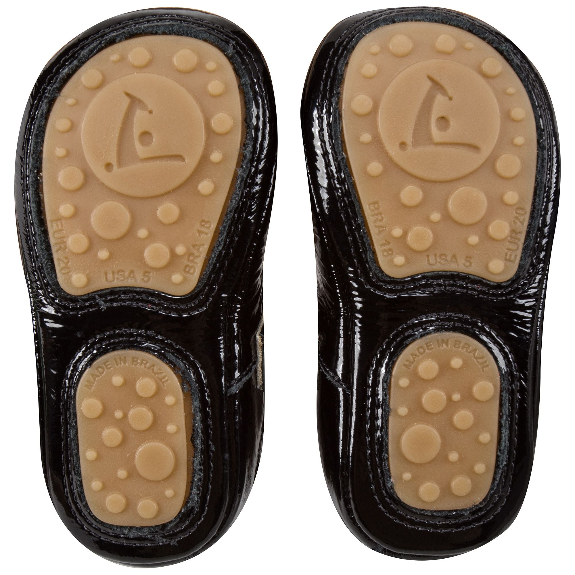 Baby Girls Patent Black Leather Shoes