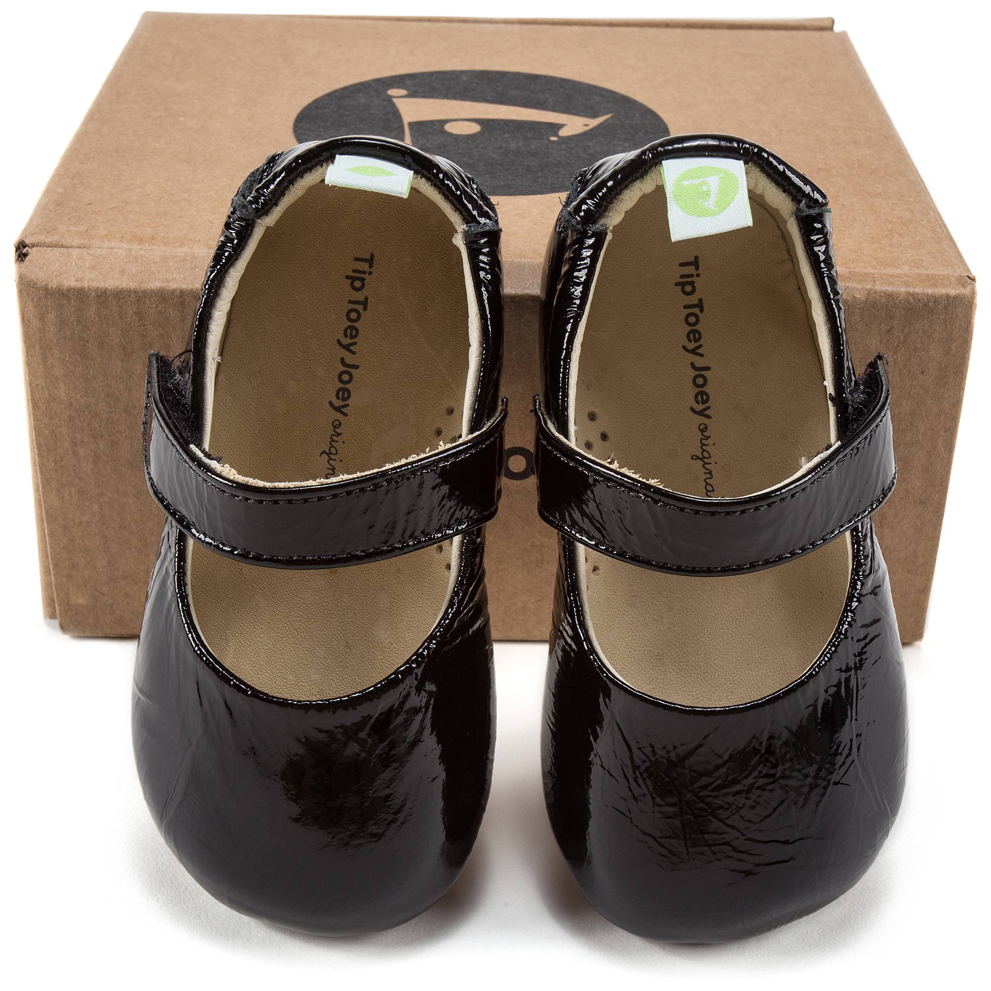 Baby Girls Patent Black Leather Shoes