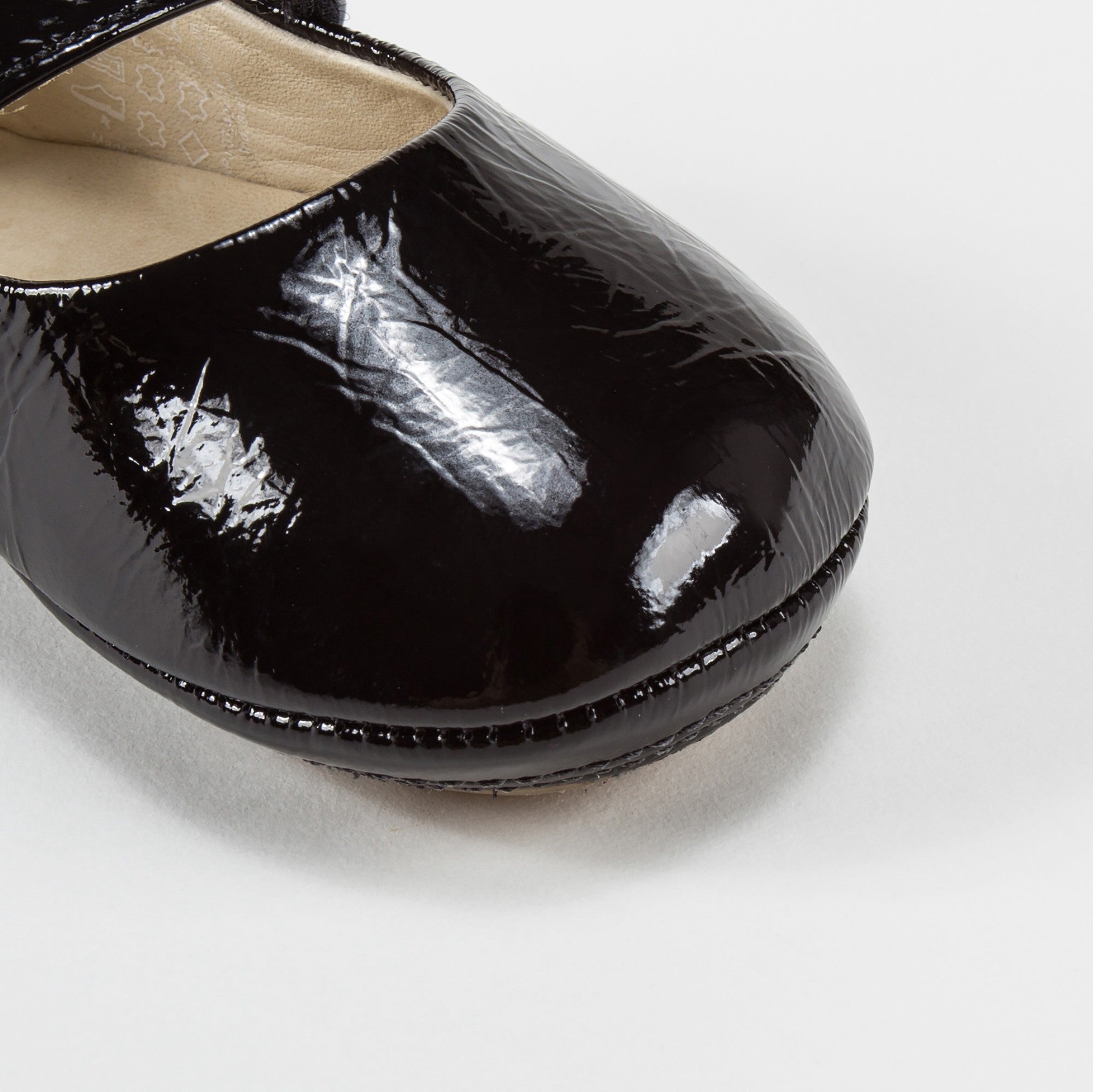 Baby Girls Patent Black Leather Shoes