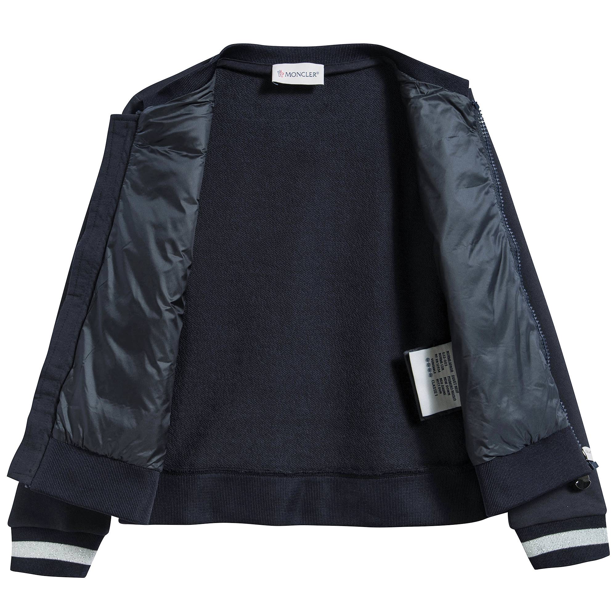 Girls  Navy  Blue   "Maglia"   Cardigan