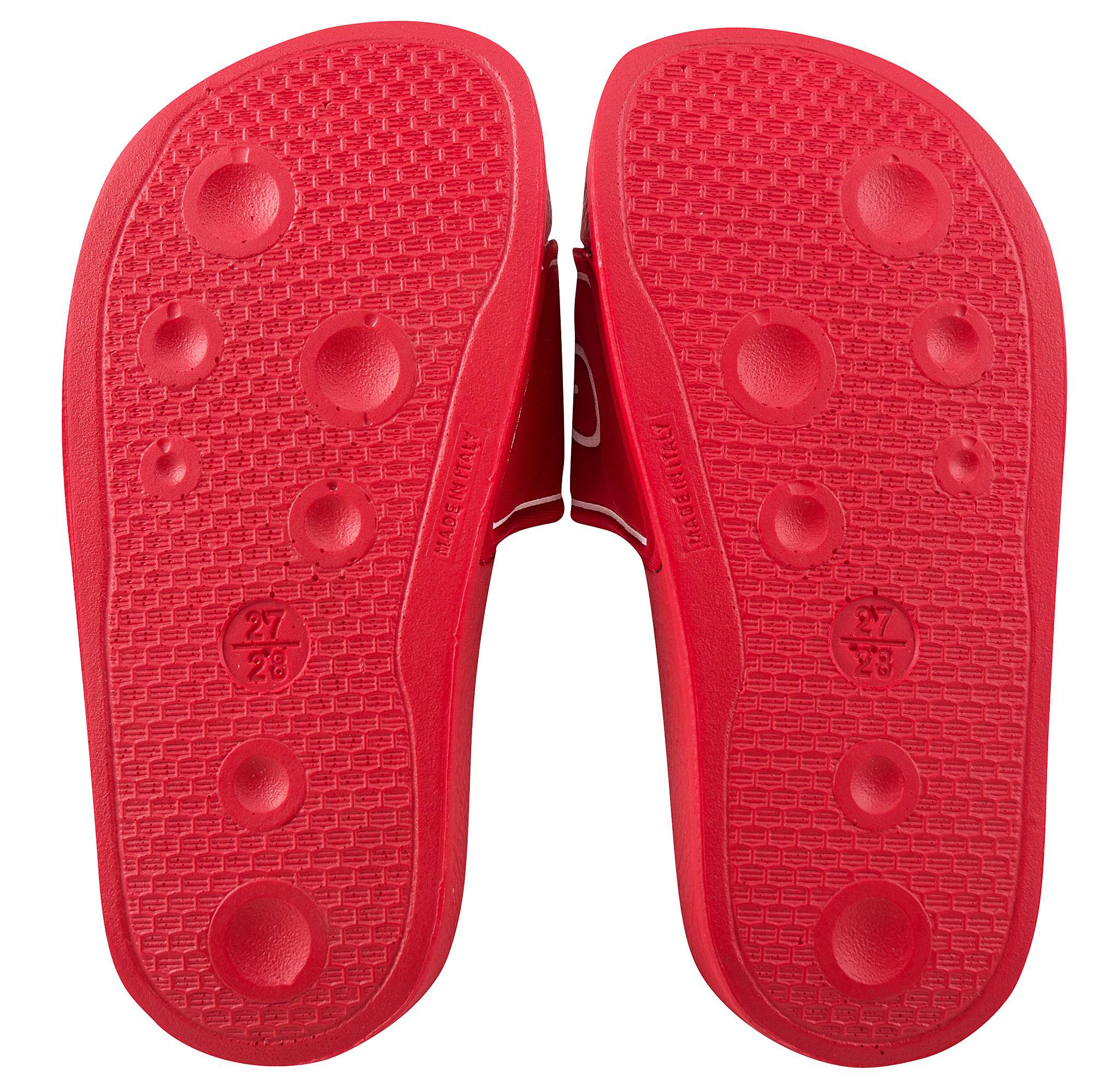 Girls Red Logo Sandals