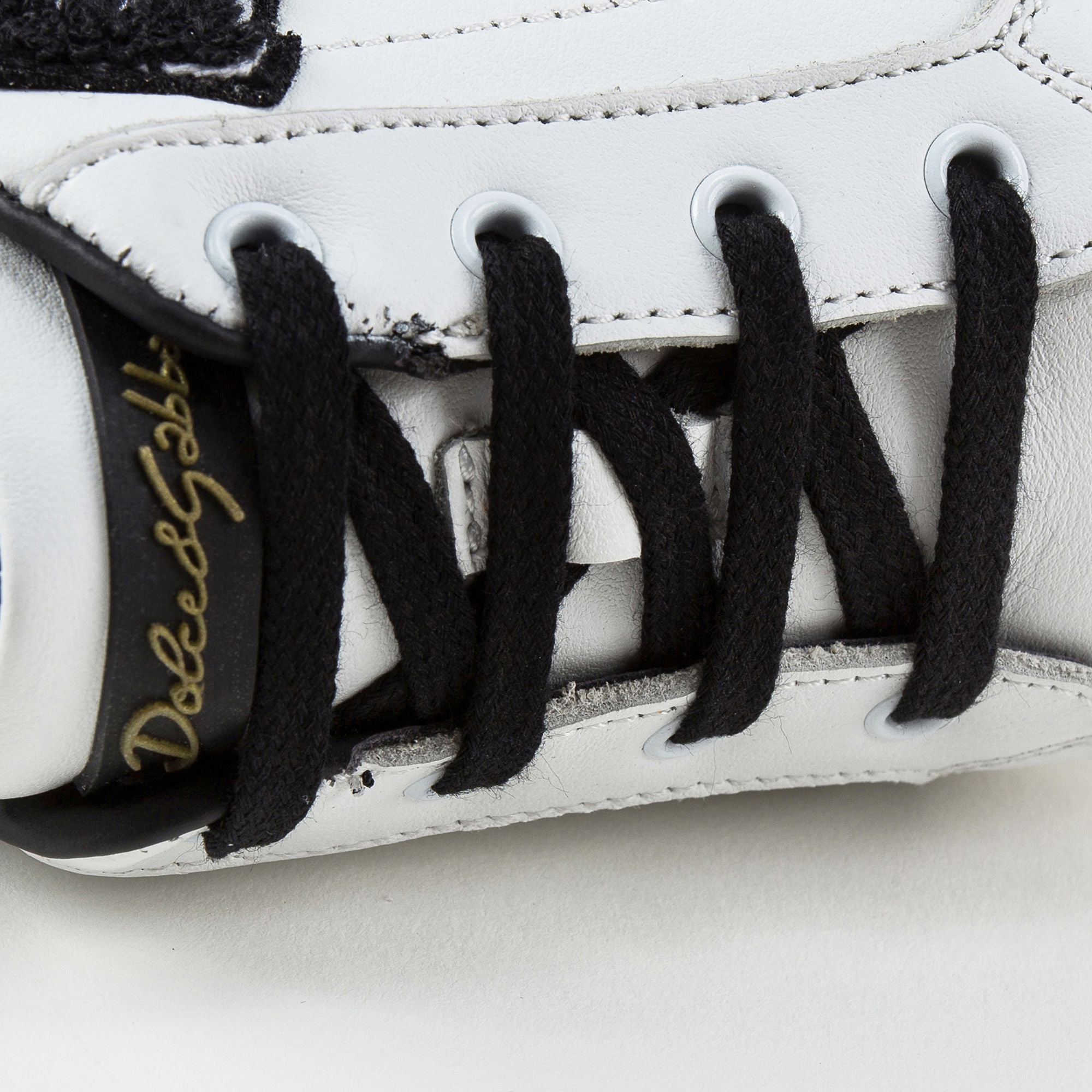 Girls White Leather  “DG"  Shoes