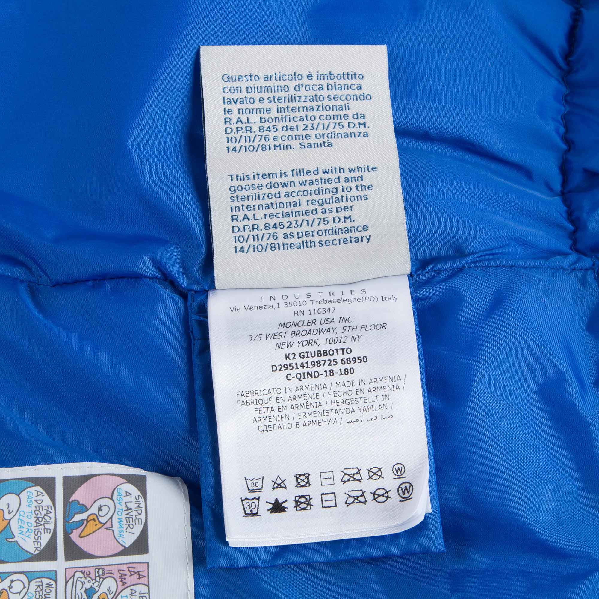 Baby Blue "K2 GIUBBOTTO" Jacket