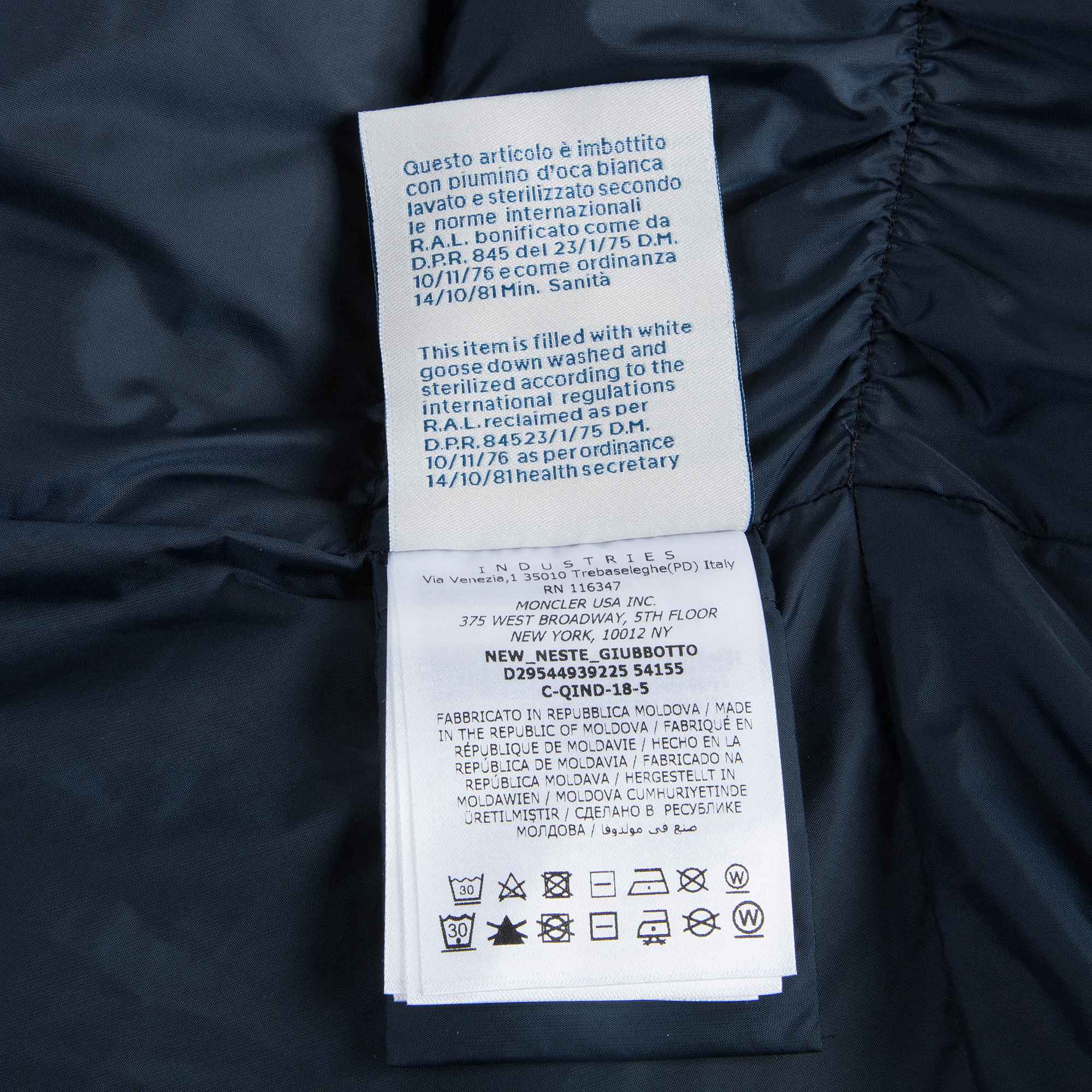 Girls Blue "NEW_NESTE_GIUBBOTTO" Coat