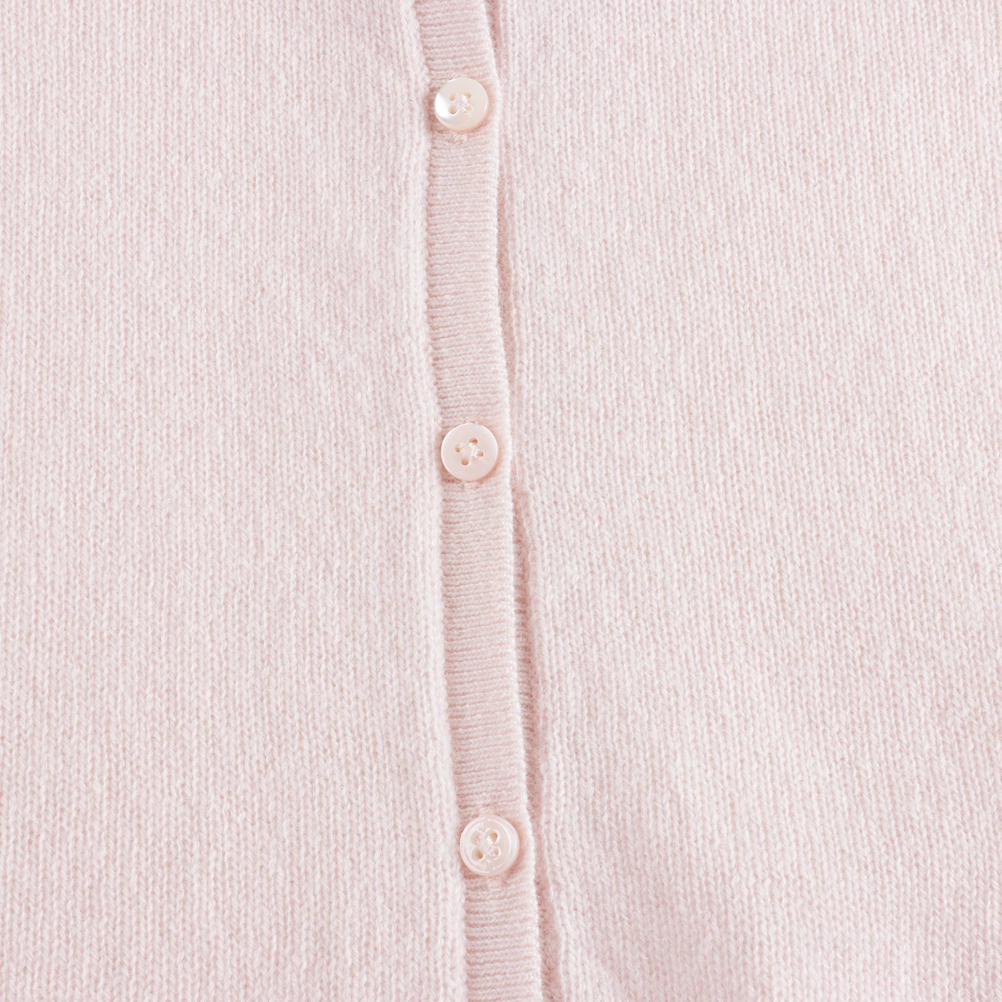 Baby Girls Pink Cashmere Cardigan