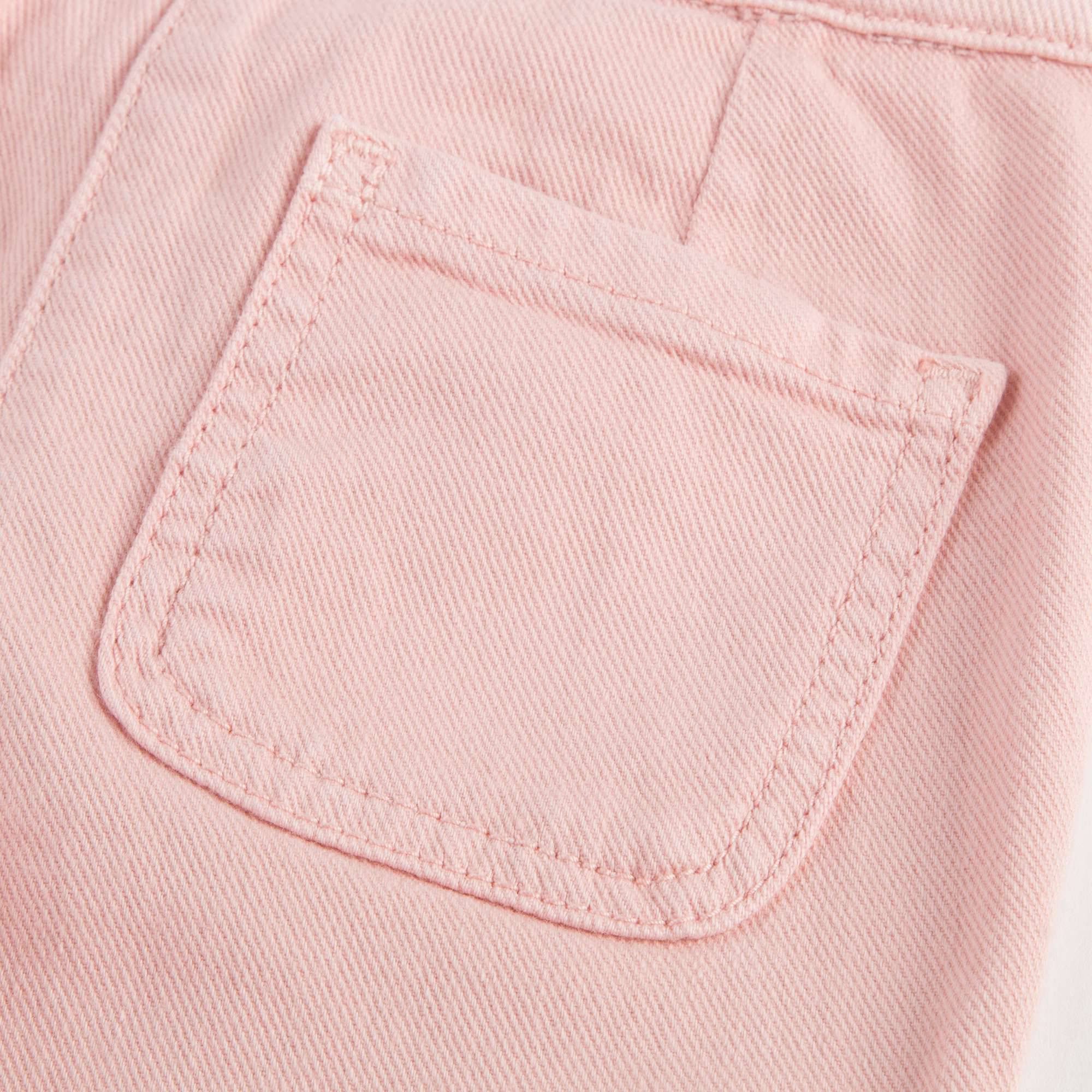 Girls Pink Braided Trousers