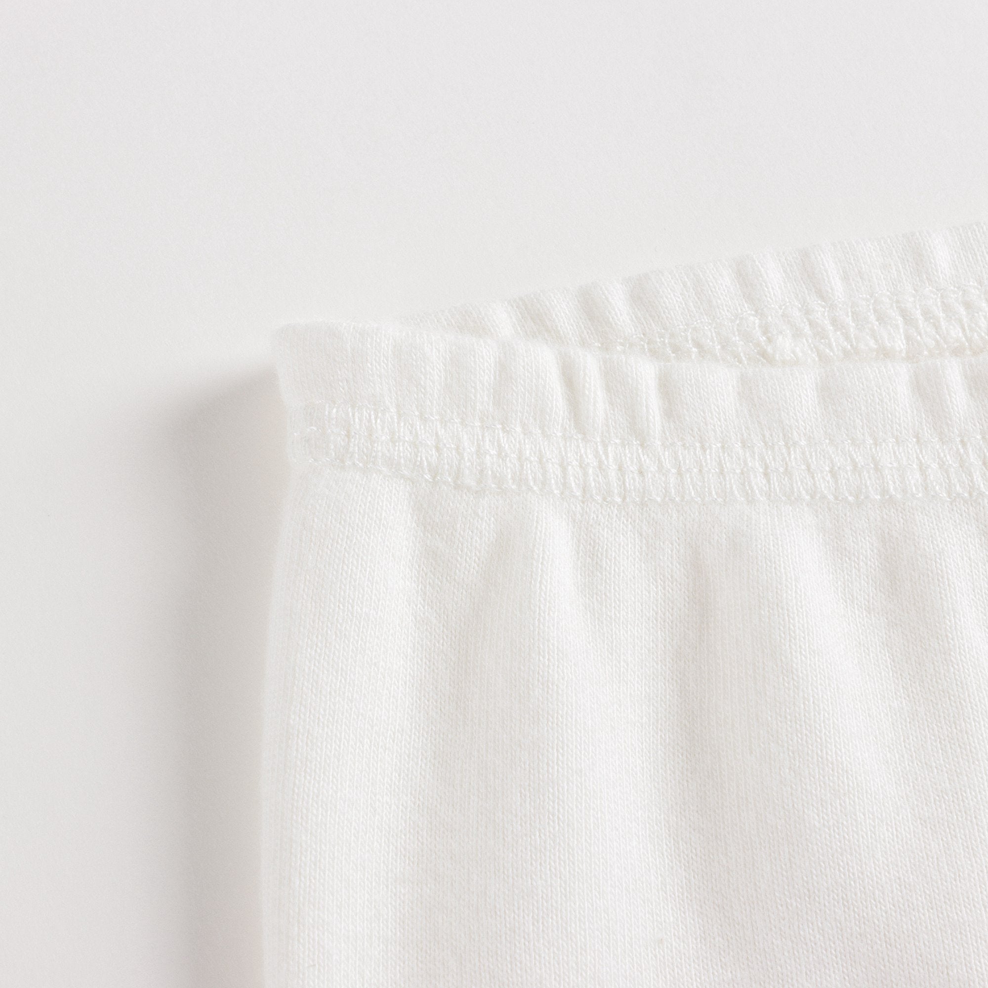Baby Boys & Girls Off White Cotton Leggings