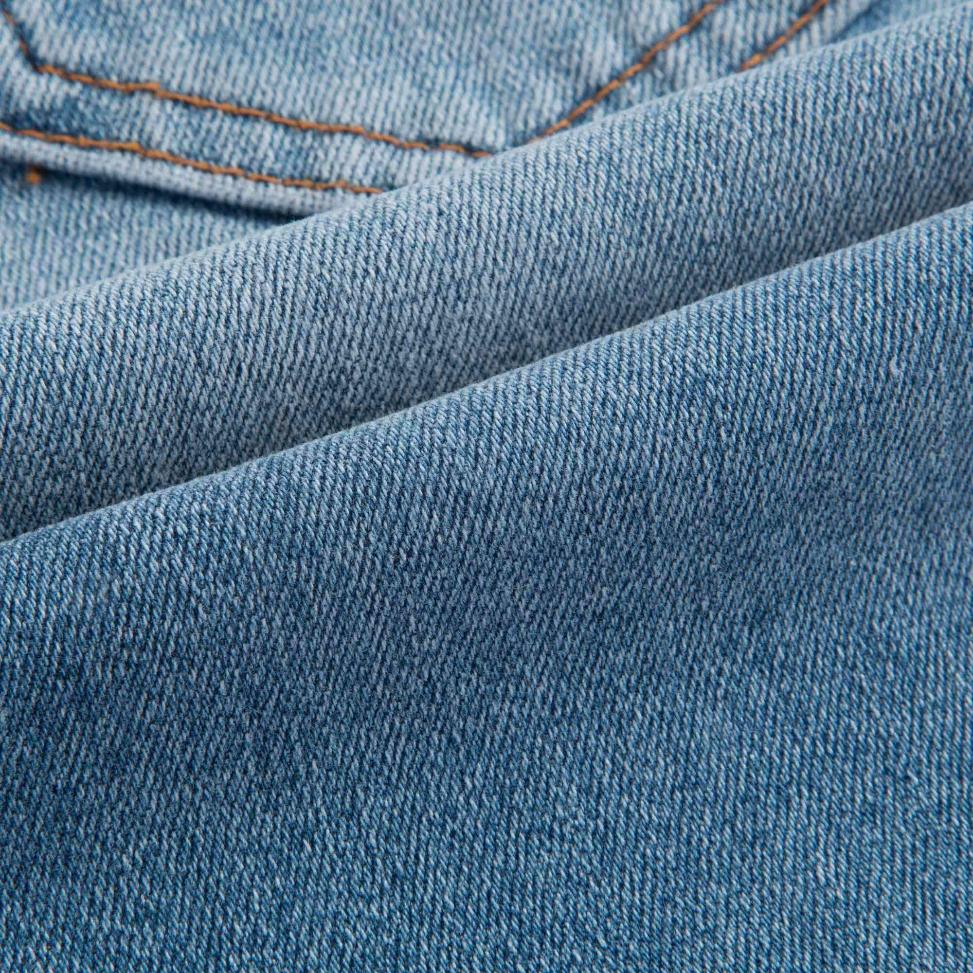 Girls Light Blue Cotton Trousers