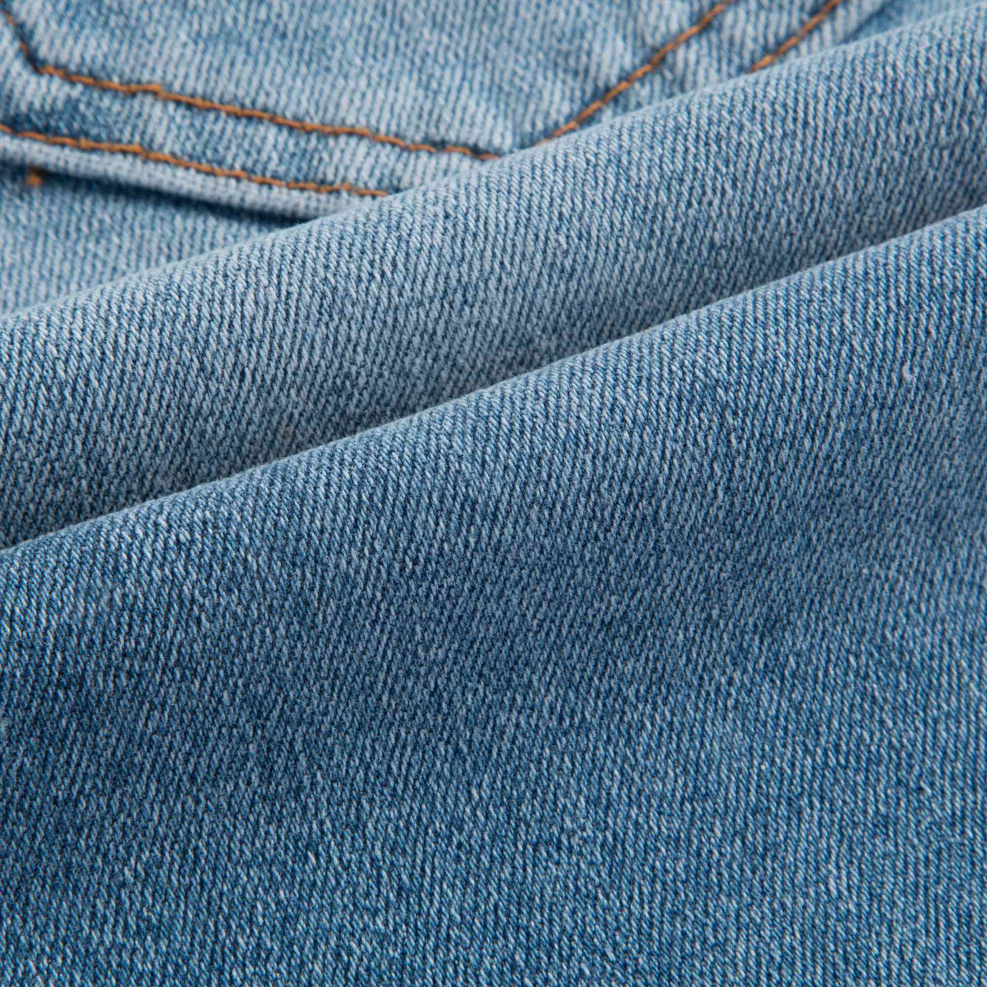 Girls Light Blue Cotton Trousers