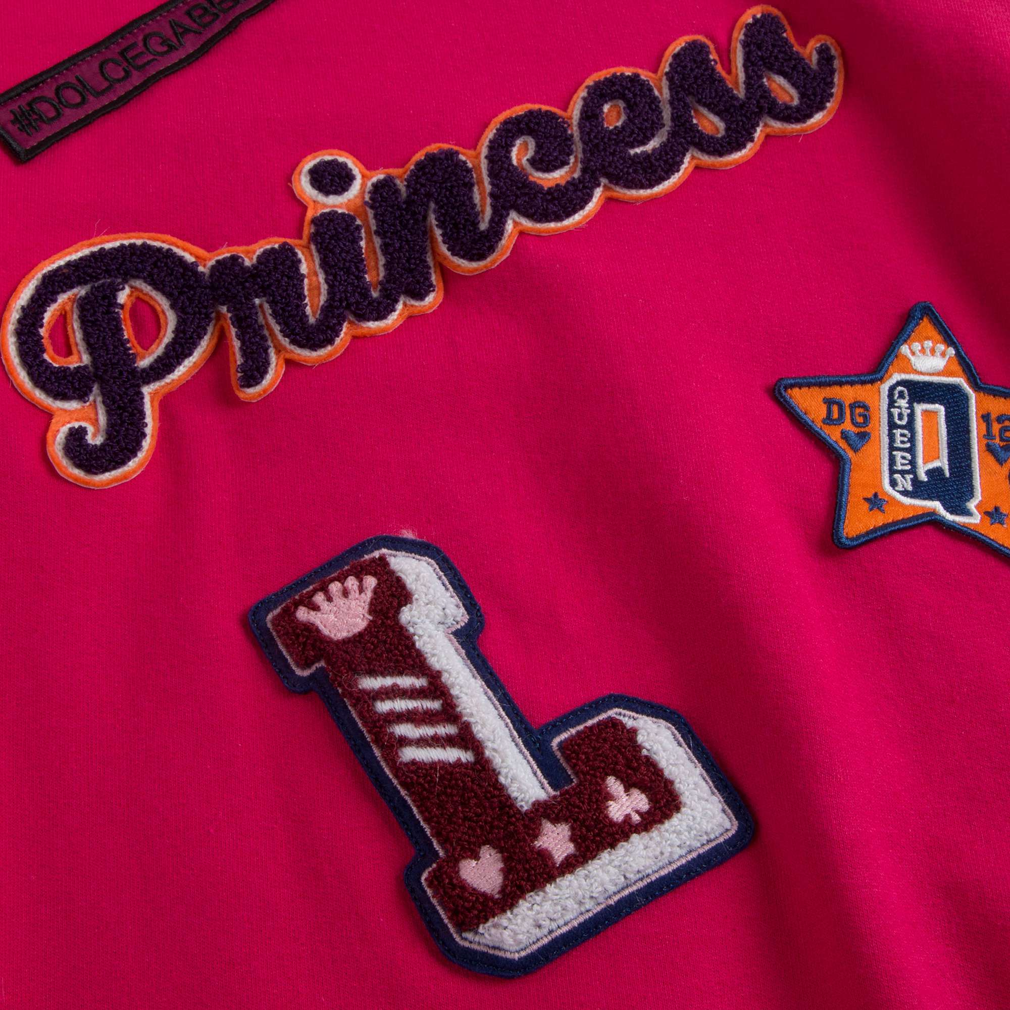 Girls Red Pink Embroidered Cotton Coat