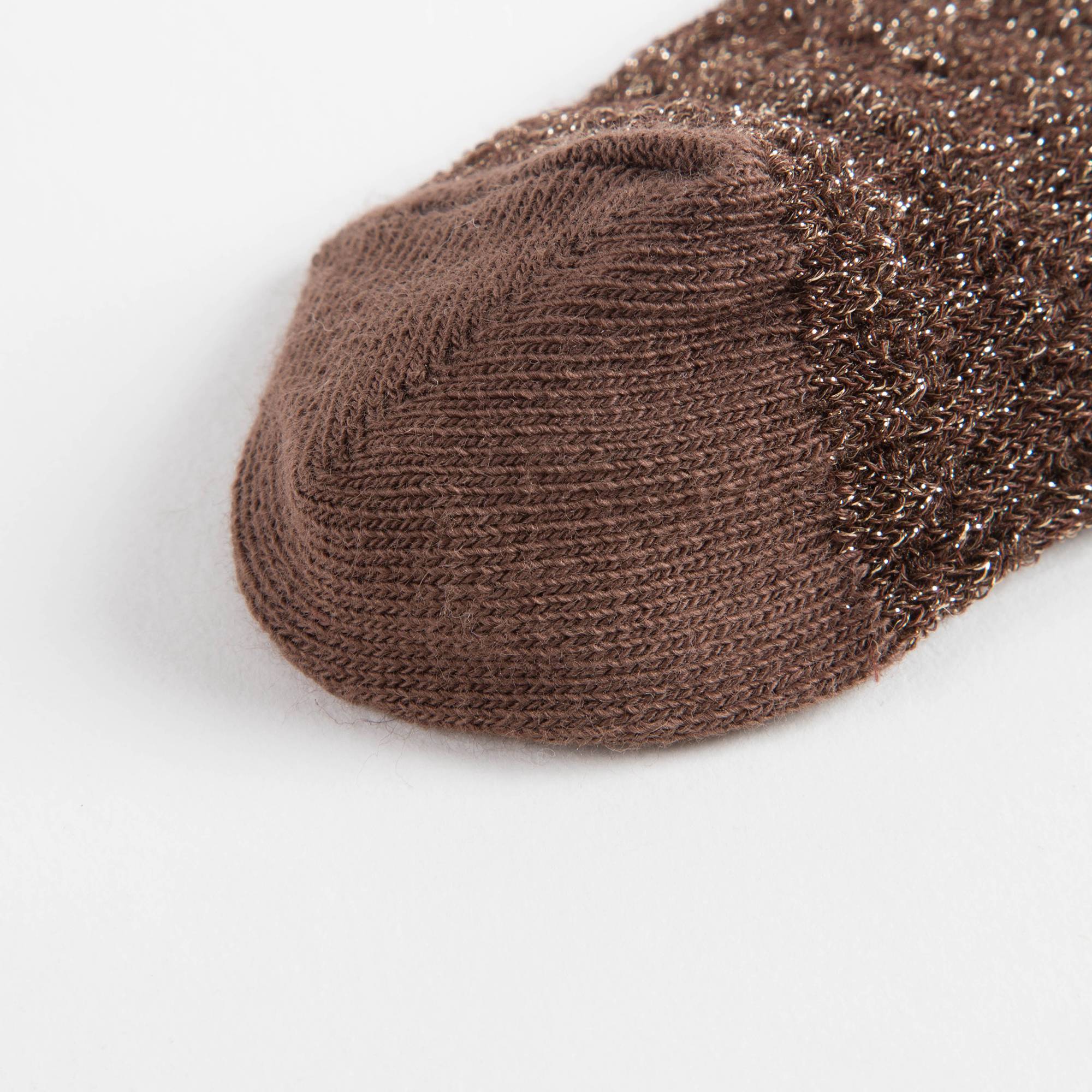 Girls Chocolate Glitter Cotton Tights