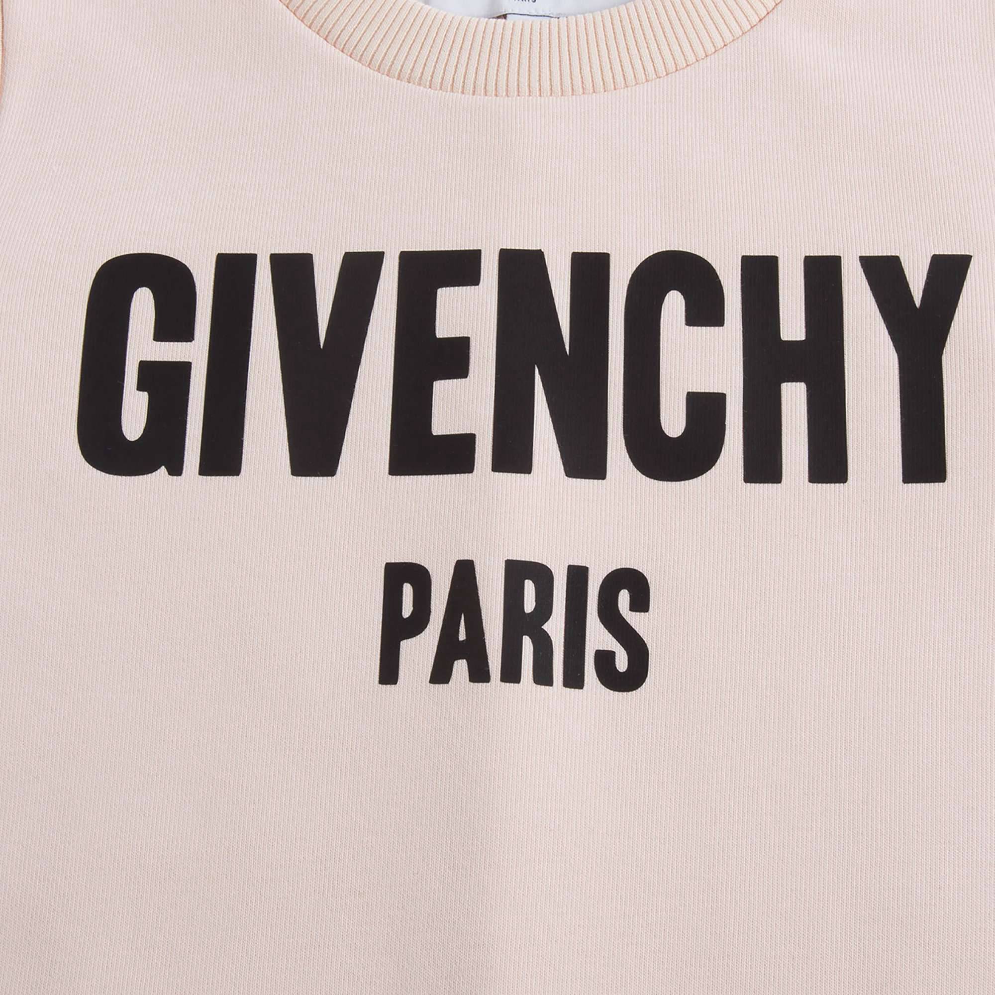 Girls Rose Petale Cotton Sweatshirt