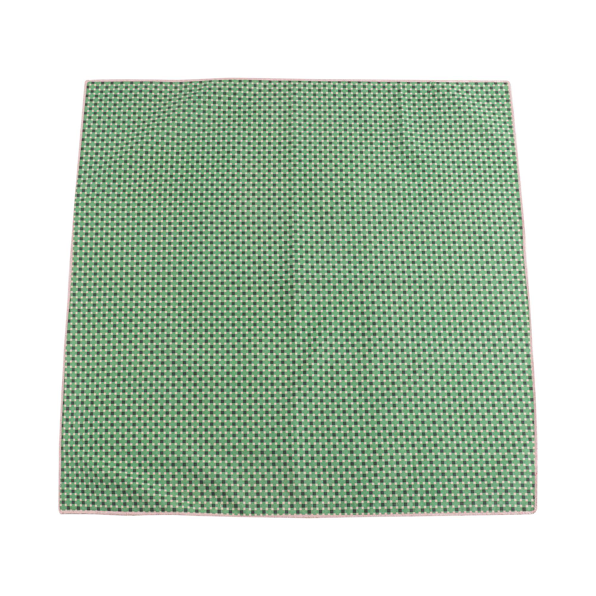 Girls Green Dots Cotton Scarf