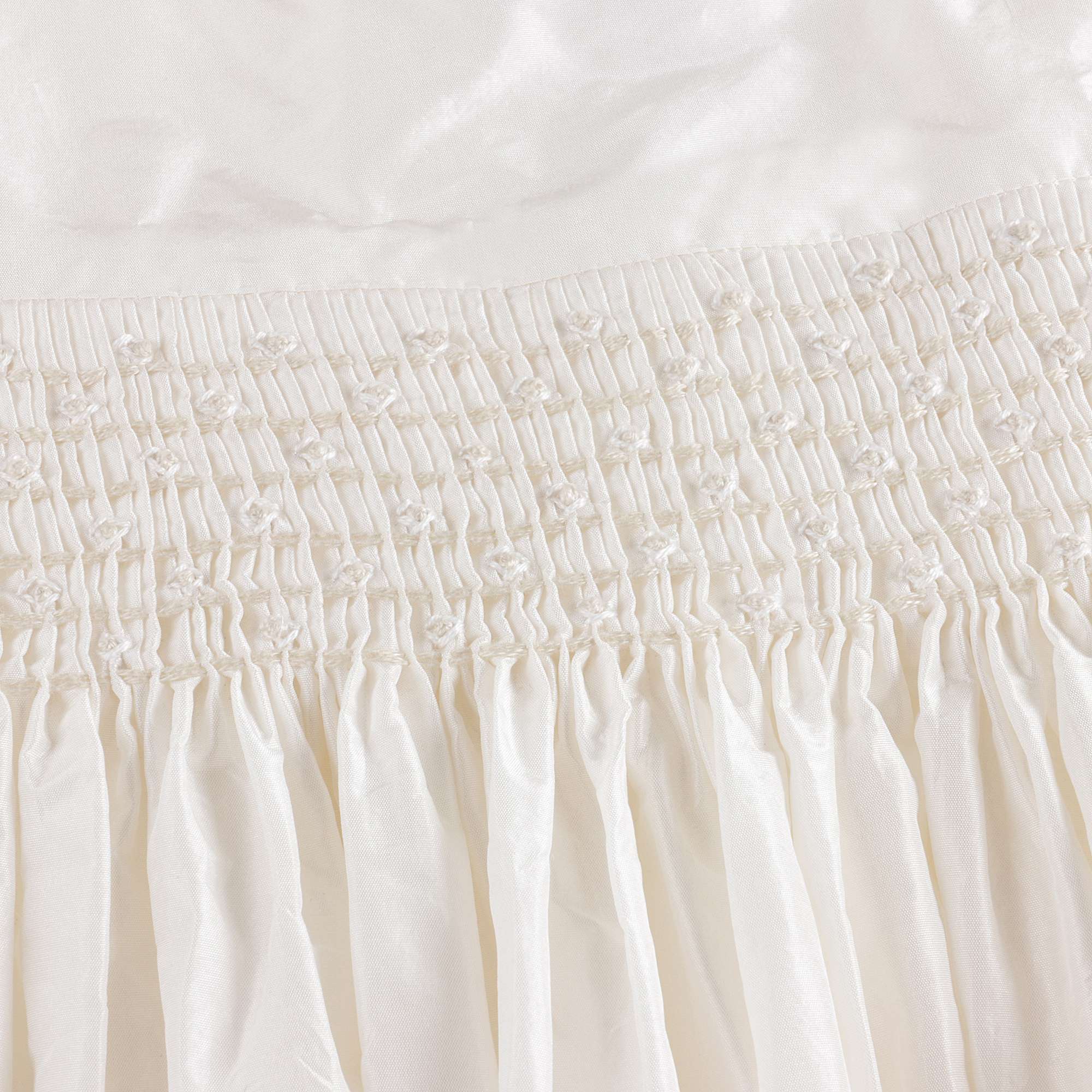 Baby Girls White Silk Dress