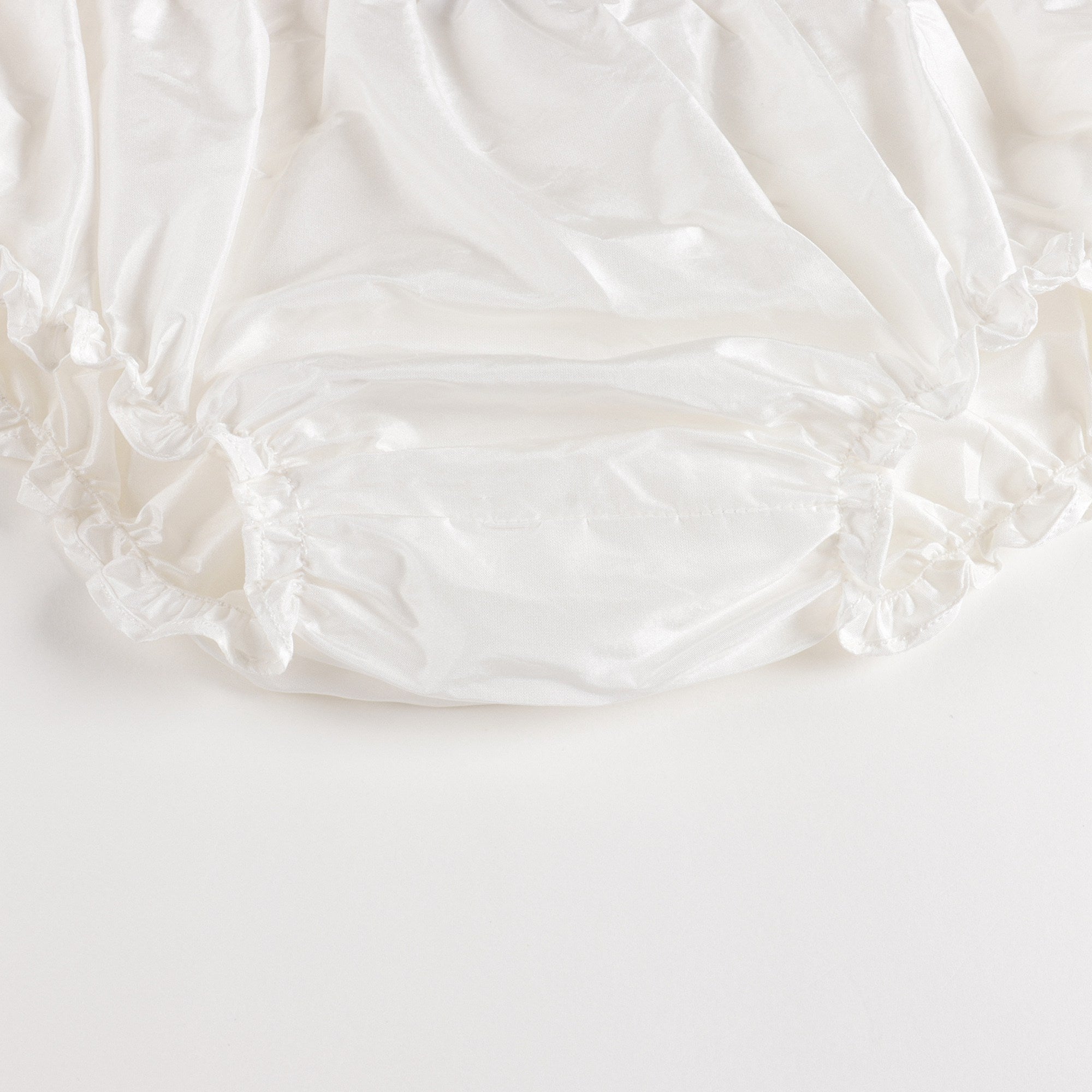 Baby Girls White Silk Dress