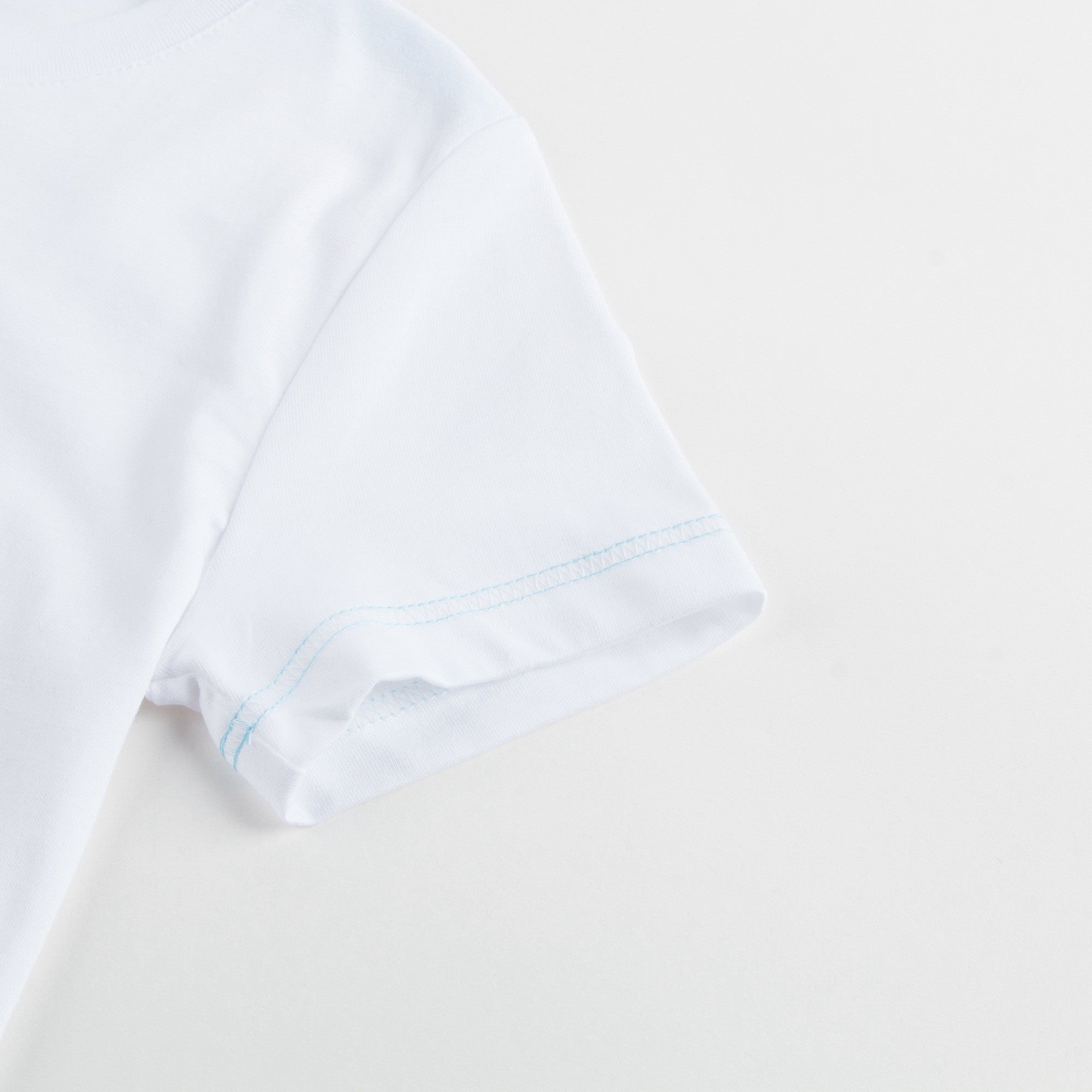 Boys White Cotton T-Shirt