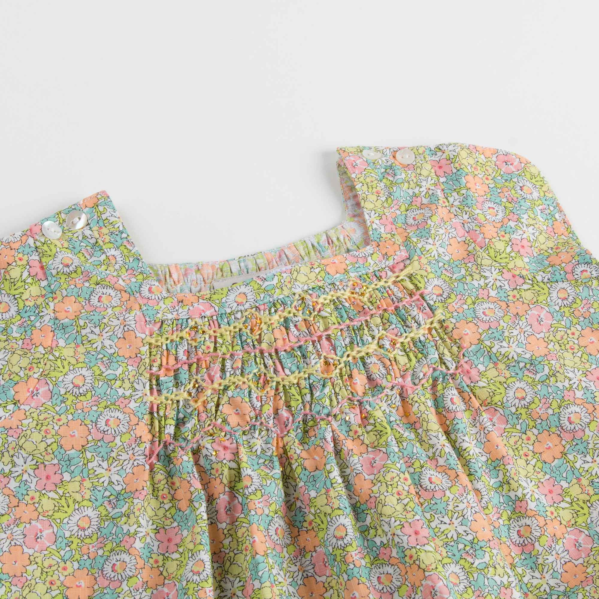 Baby Girls Bright Pink Liberty Dress