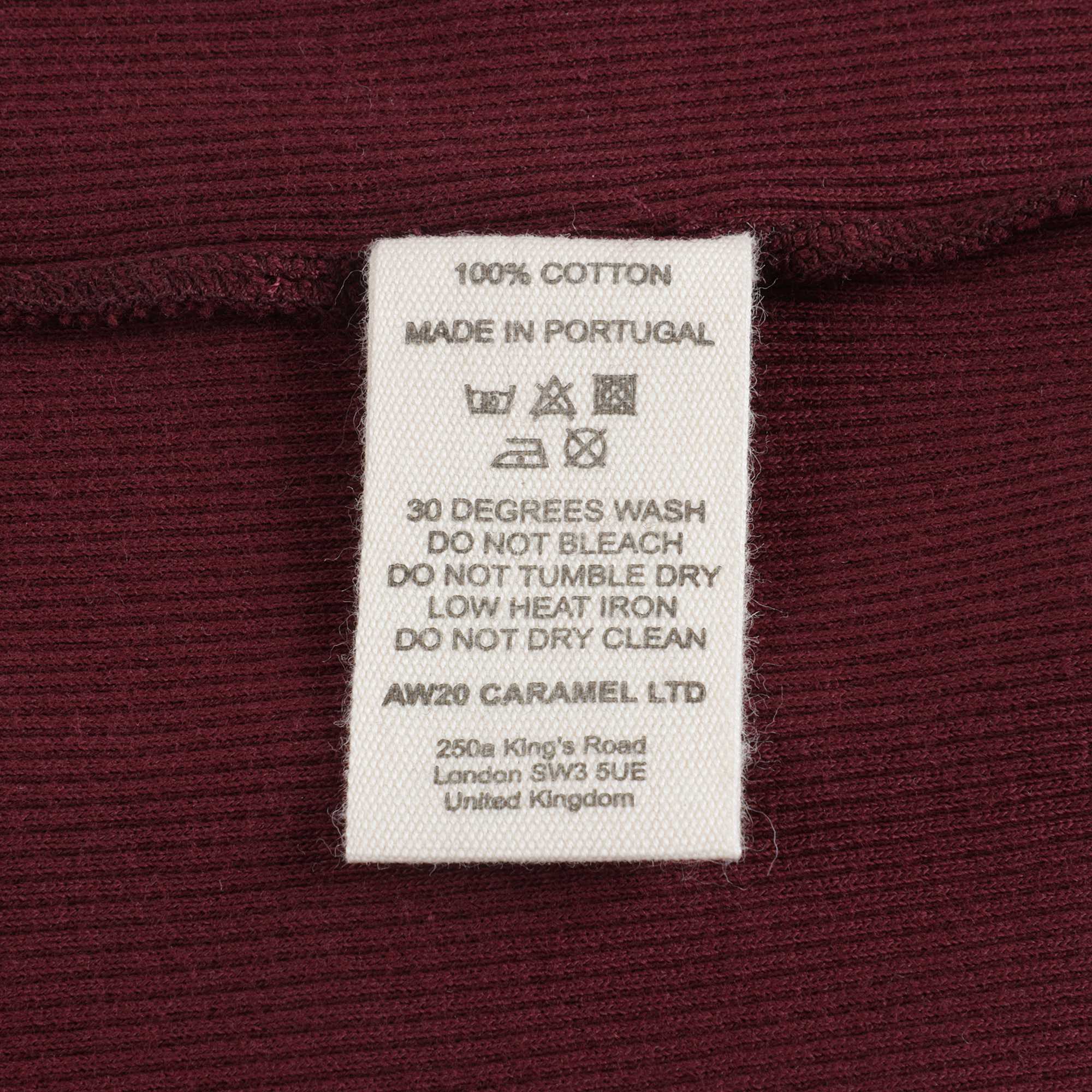 Baby Girls Dark Red Cotton Top