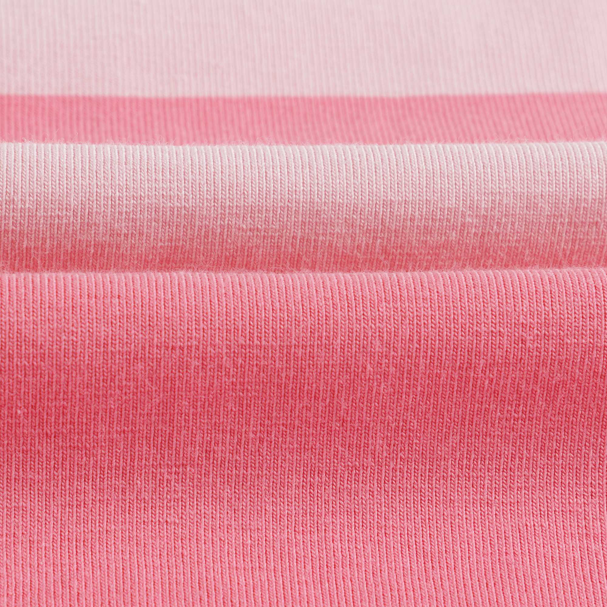 Girls Pink Stripe Cotton T-Shirt