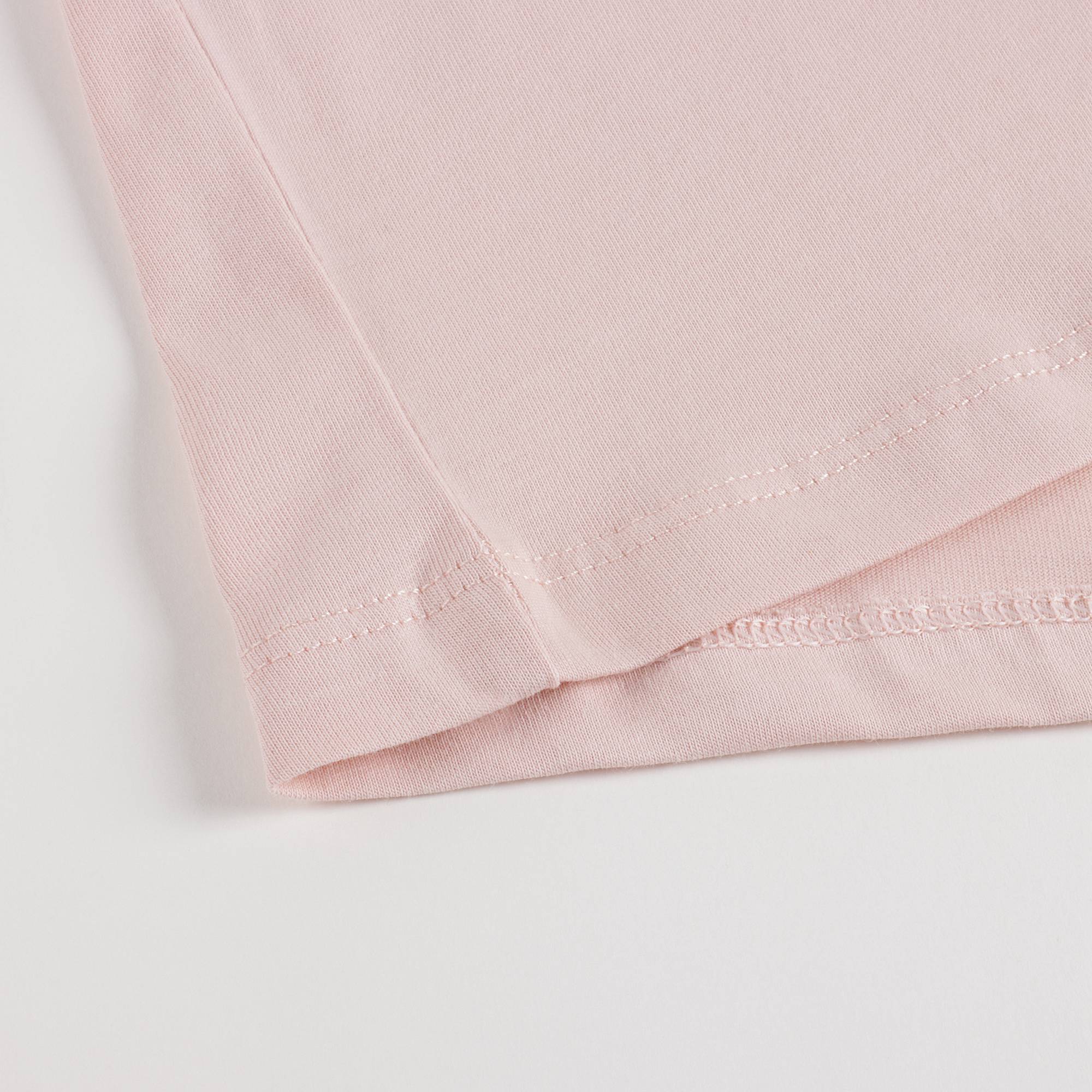 Girls Pink Printed Cotton T-Shirt