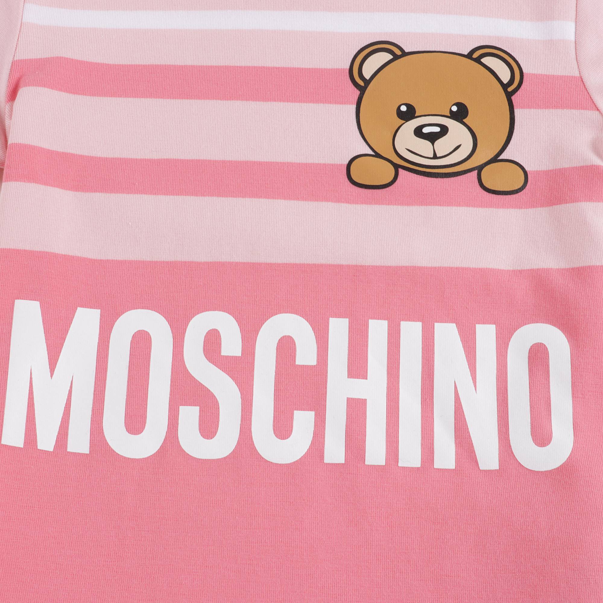 Baby Girls Pink Stripe Cotton T-Shirt