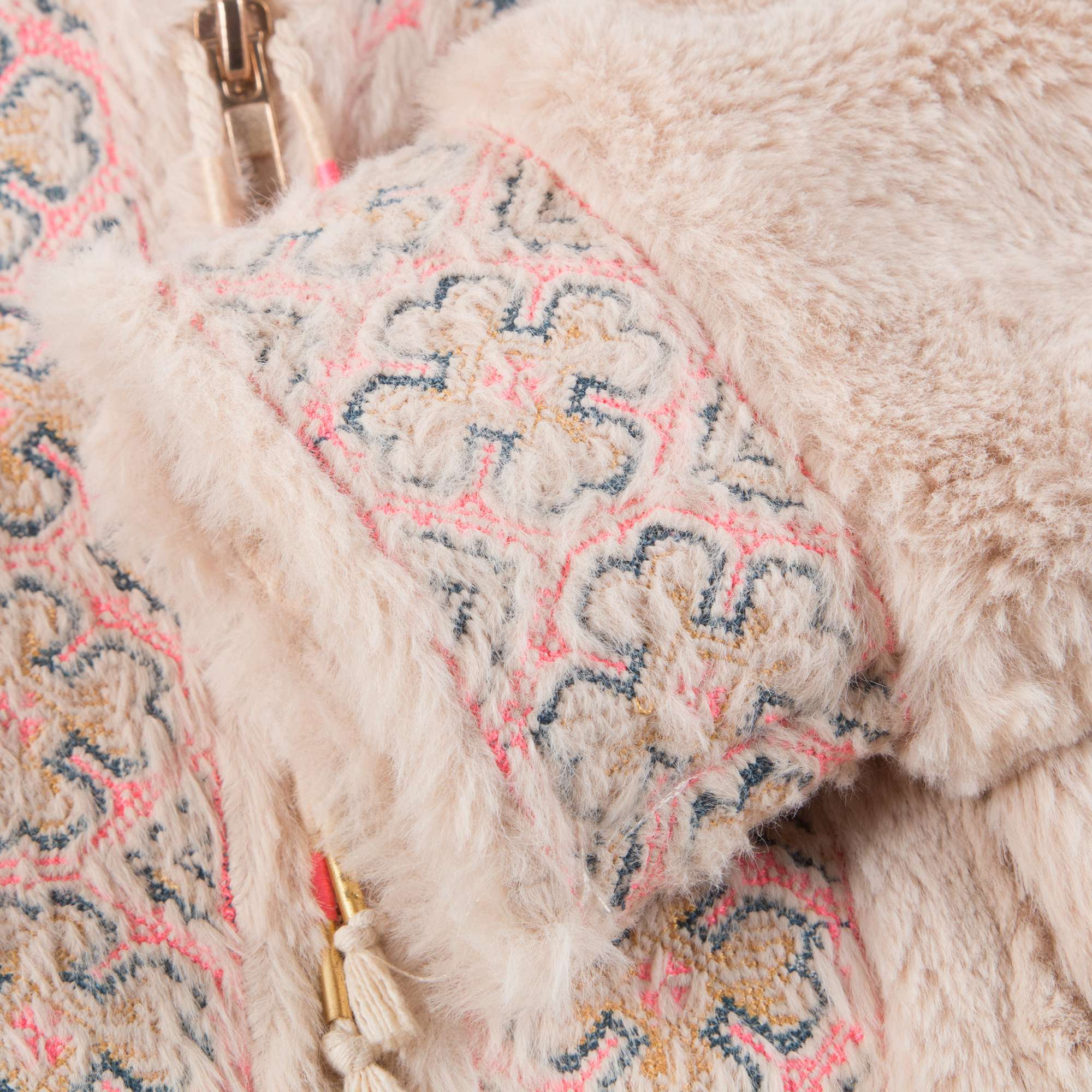 Girls Beige "Felvet" Coat